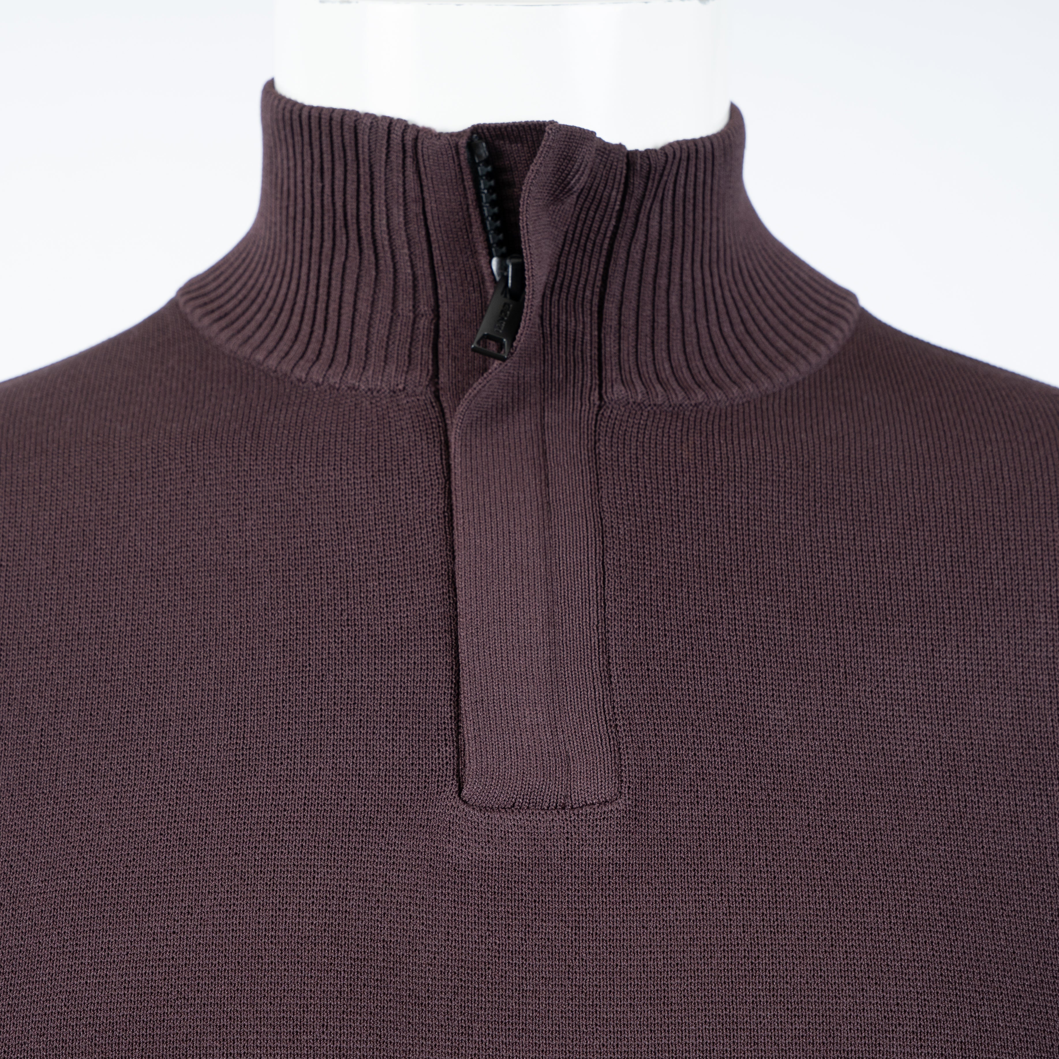 Genti Technische Trui met Rits Bordeaux Rood | Cool Dry