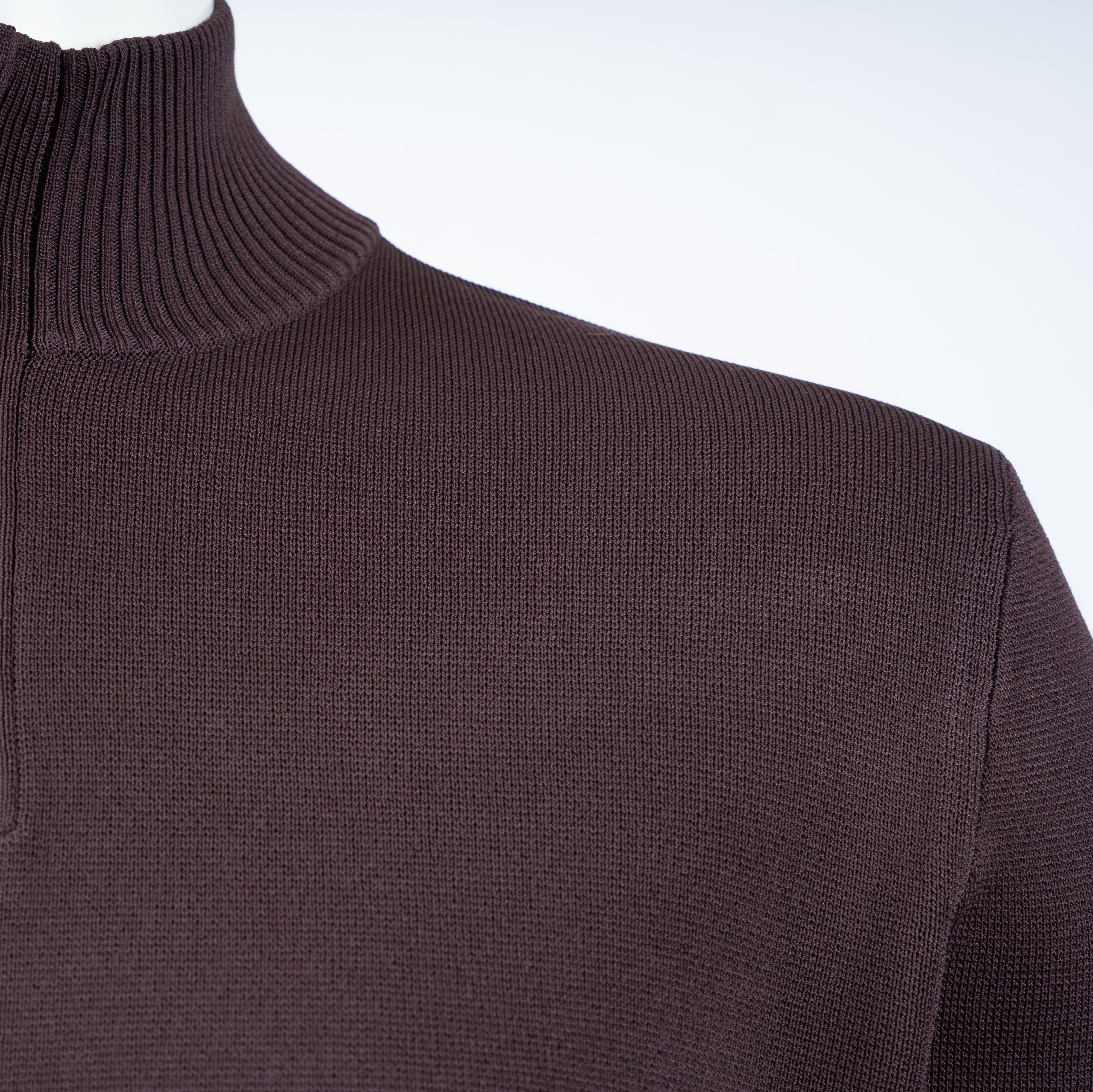 Genti Technische Trui met Rits Bordeaux Rood | Cool Dry