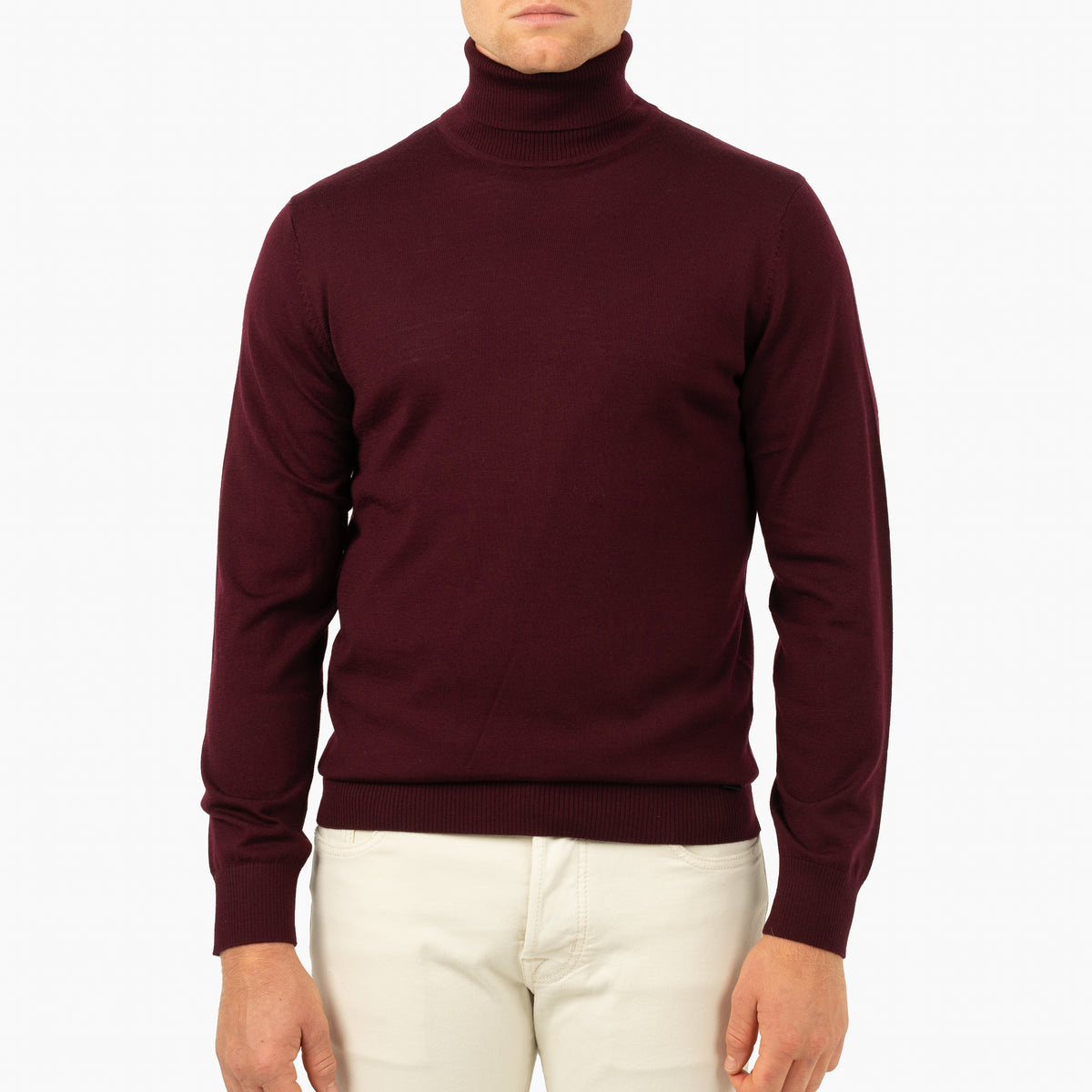 SEVEN DIALS Gebreide Coltrui Bordeauxrood | Shawn