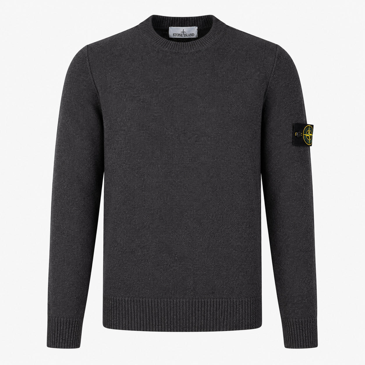 Stone Island Gebreide Trui Donkergrijs | Lambswool