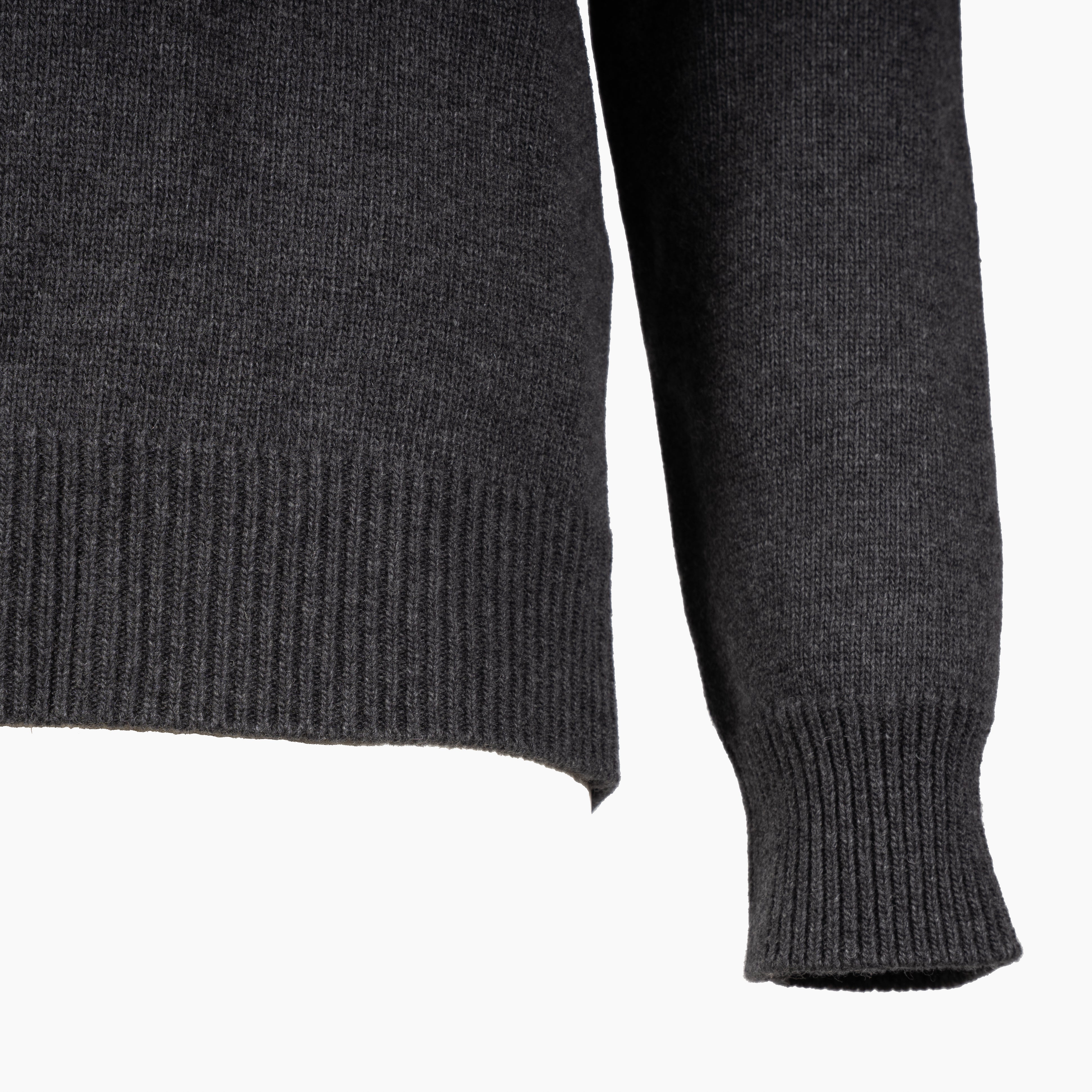 Stone Island Gebreide Trui Donkergrijs | Lambswool