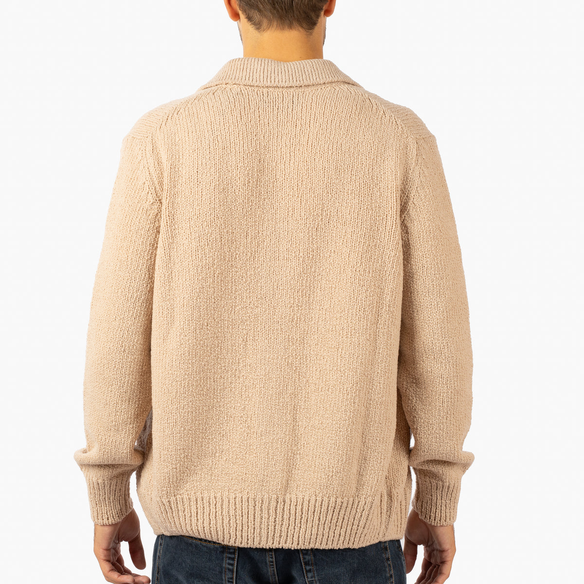 Gran Sasso Gebreid Knoopvest Beige