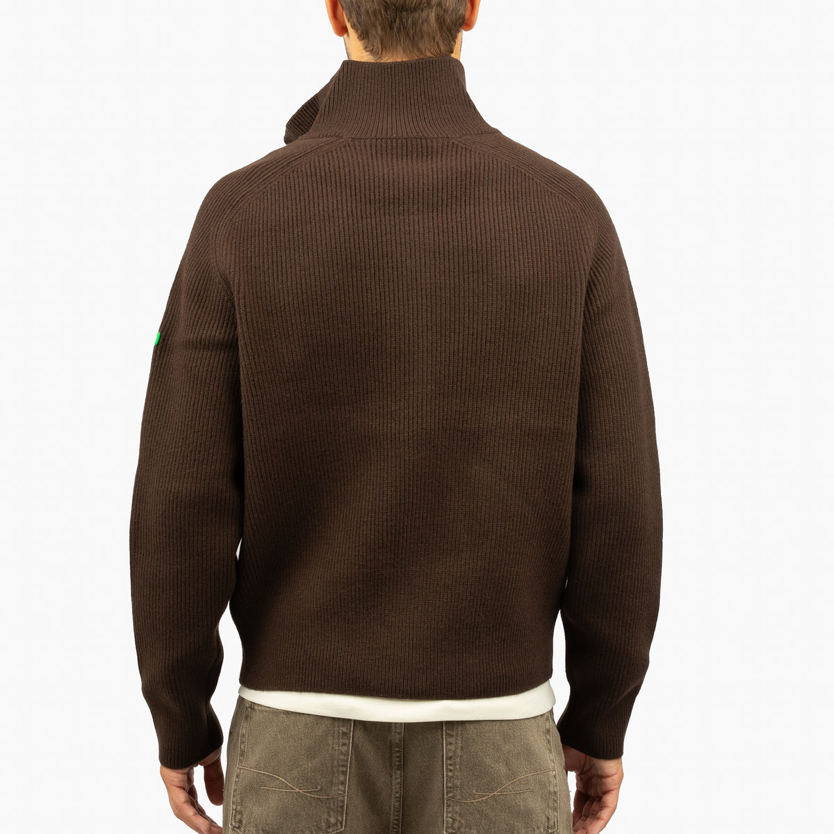 Flaneur Gebreid Vest Bruin | Badge Knit