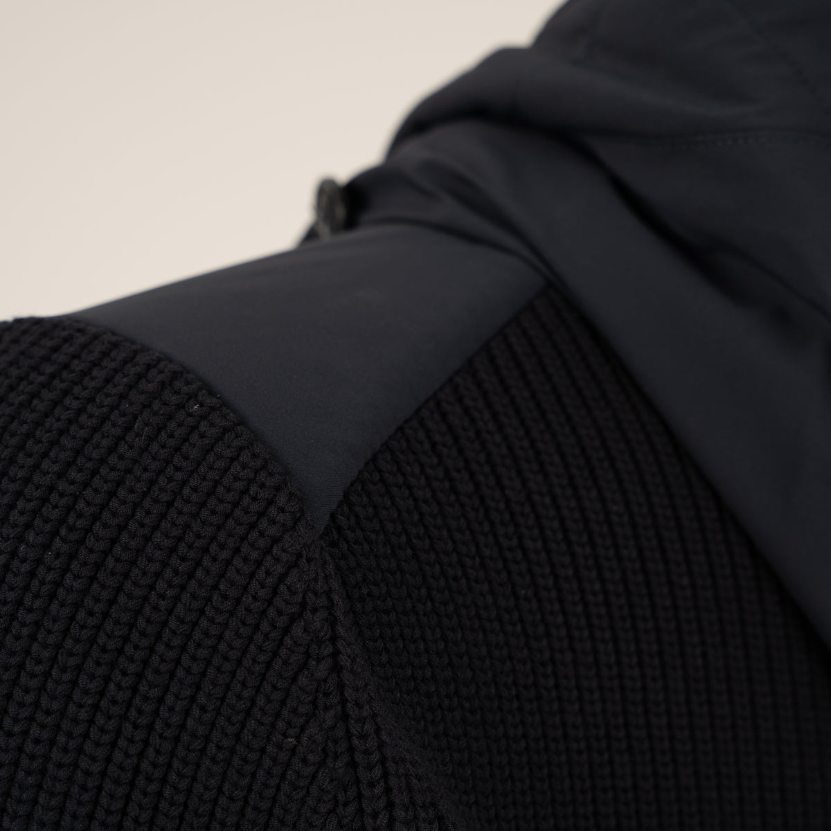 Woolrich Jack Blauw | Stretch Hybrid Mix