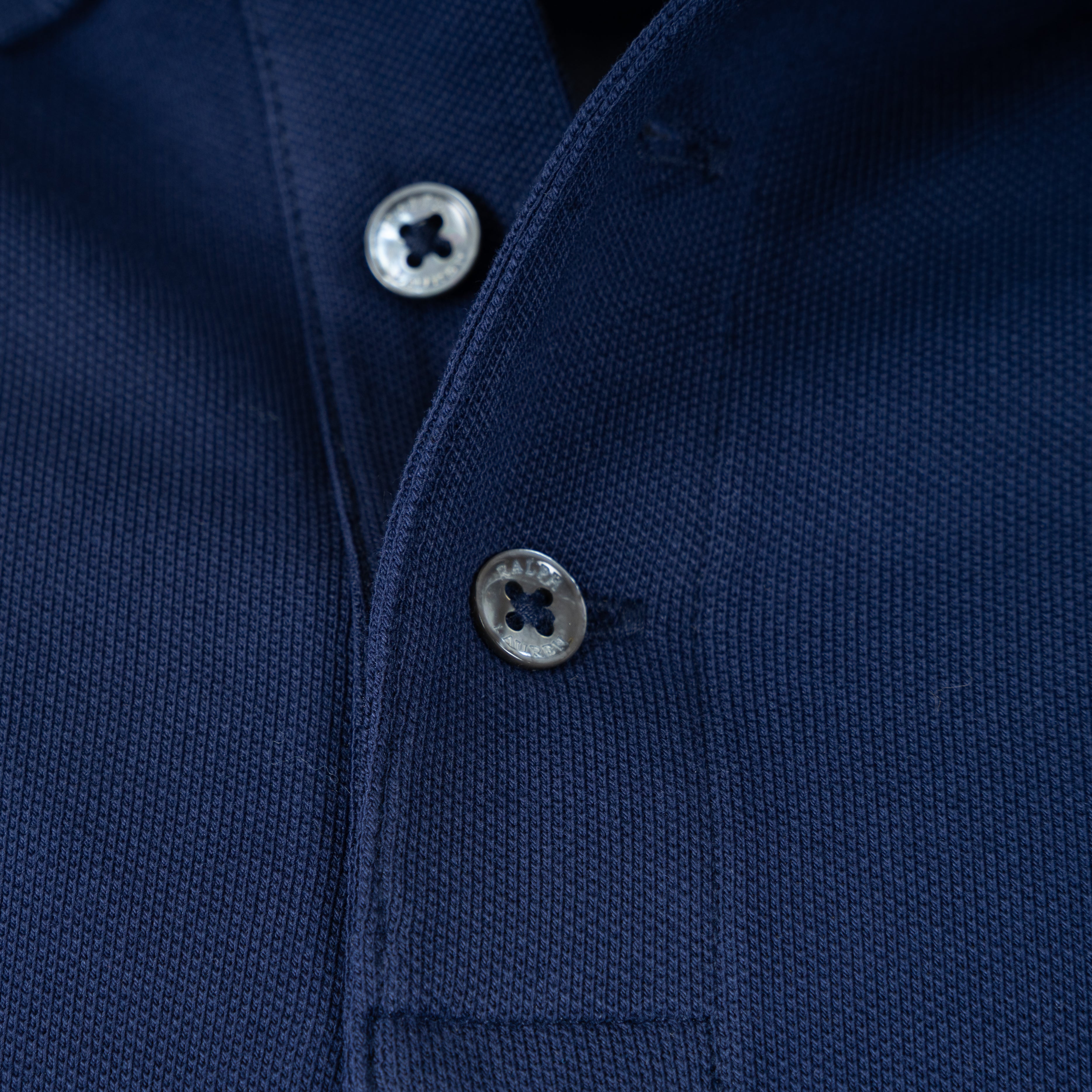 Ralph Lauren Polo Lange Mouw Blauw | Custom Slim Fit