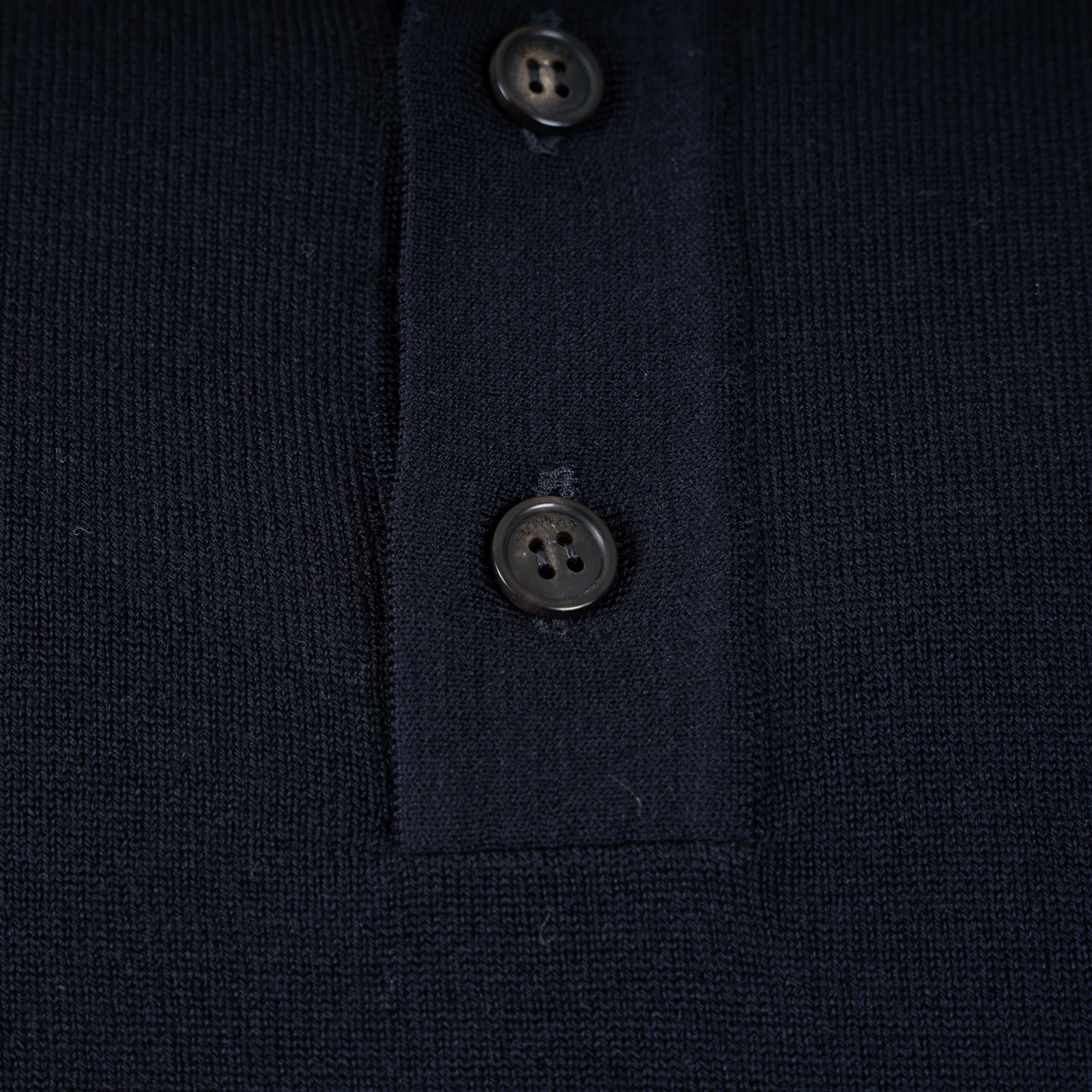 Slowear Gebreide Polo Lange Mouw Blauw | Flexwool