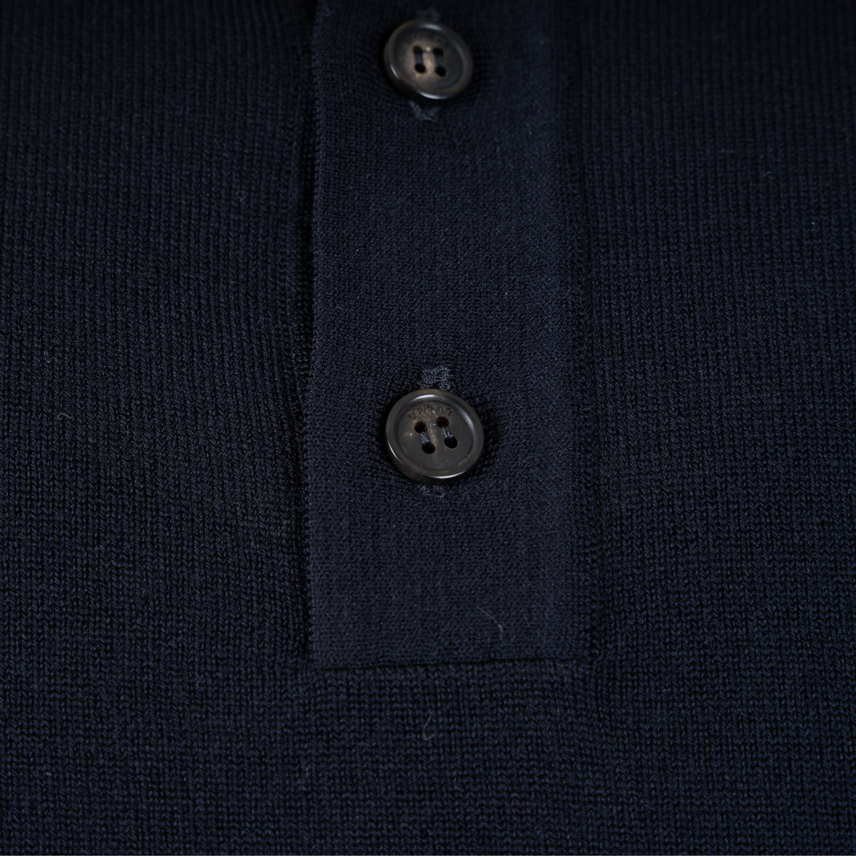 Slowear Gebreide Polo Lange Mouw Blauw | Flexwool