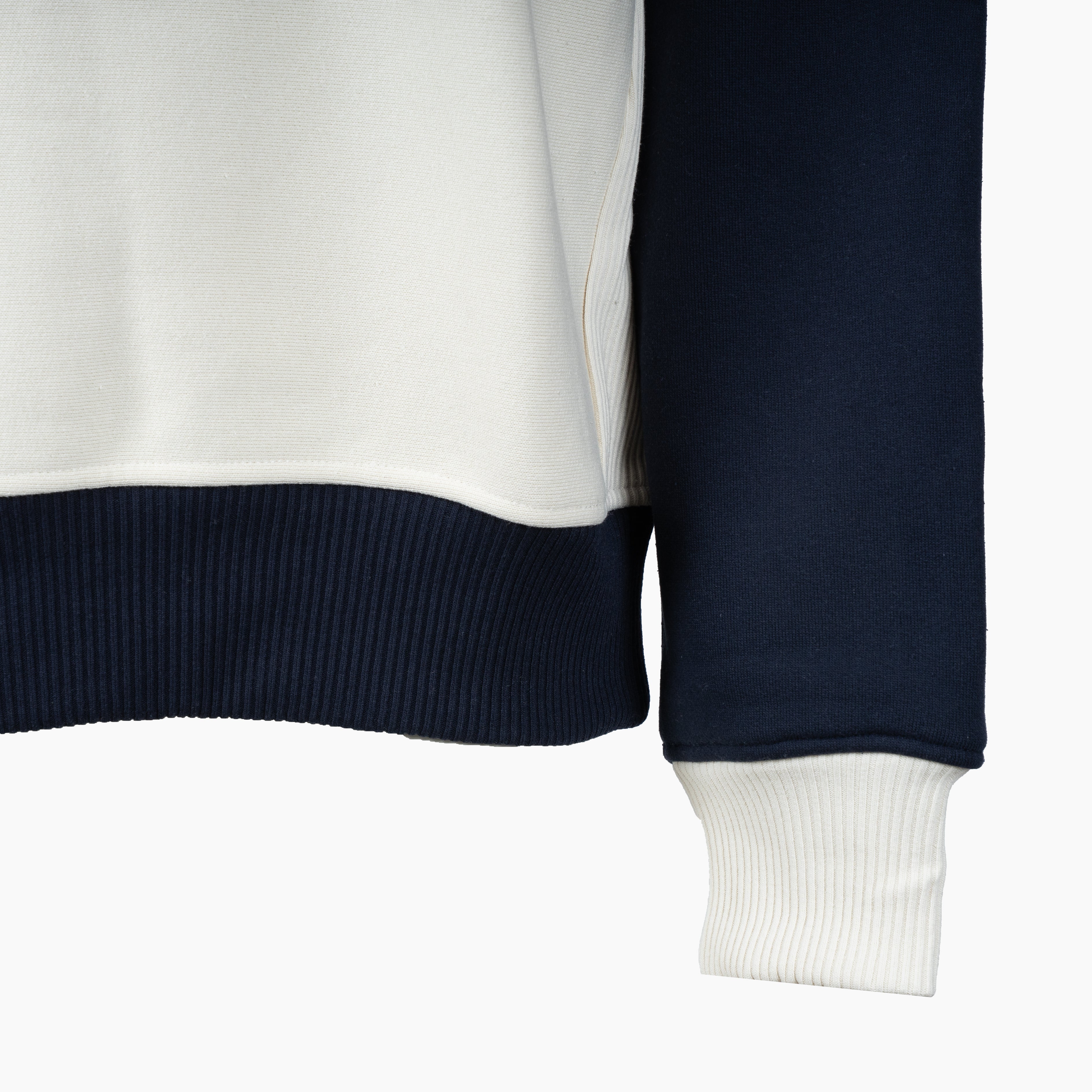 Pal Sporting Goods Sweater met Rits Crème & Blauw | Pre Game