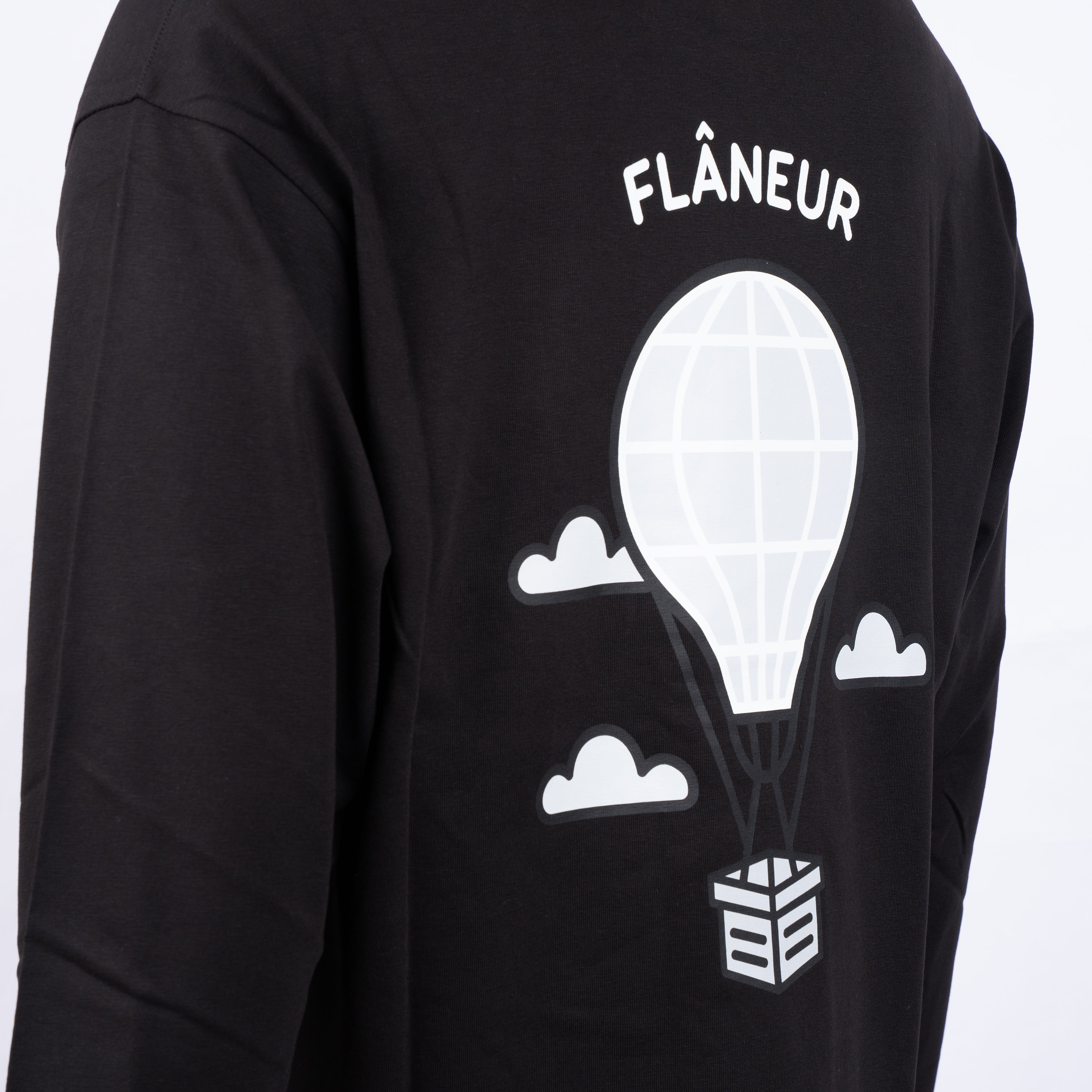 Flaneur Longsleeve Backprint Zwart | Balloon