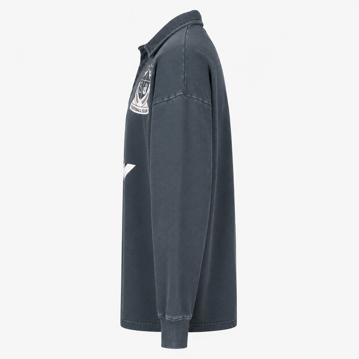 Hopeium Polo Sweater Verwassen Grijs | Football Gandhi