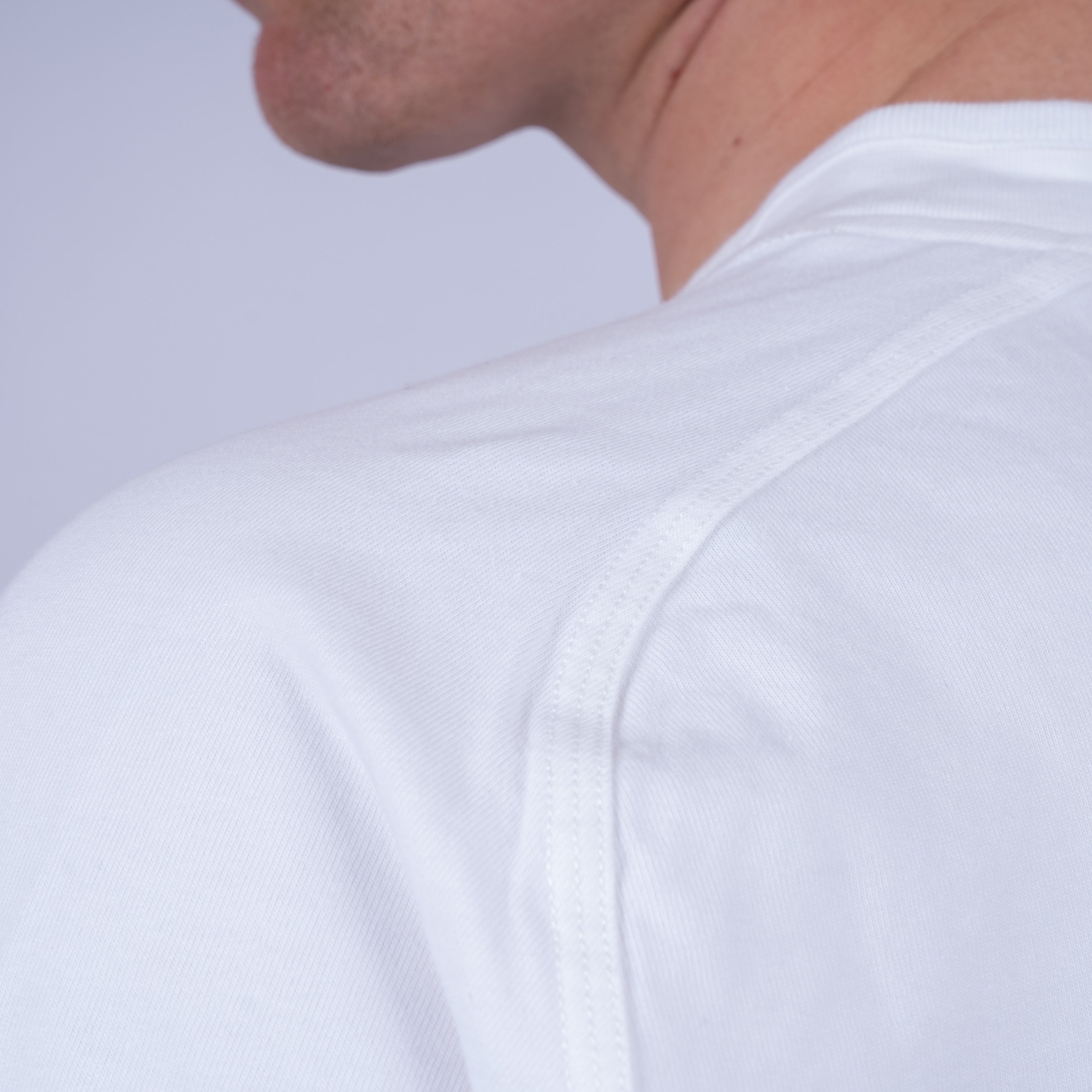 Stone Island T-Shirt Wit | Heavy Organic Cotton