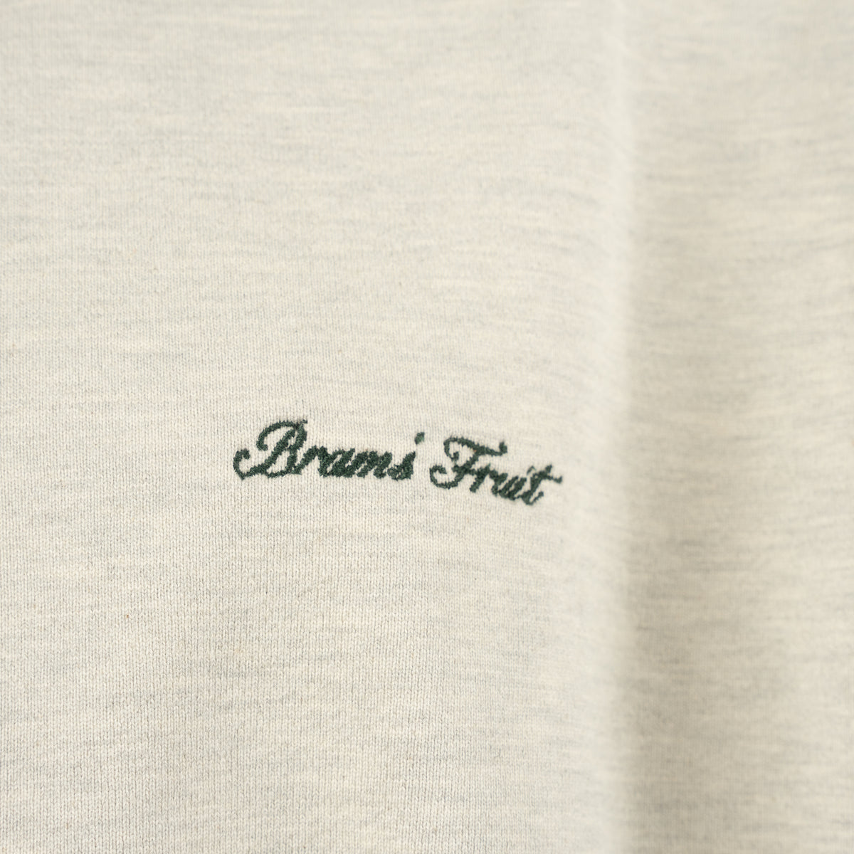 Bram's Fruit Sweater met Rits Beige | Script Logo