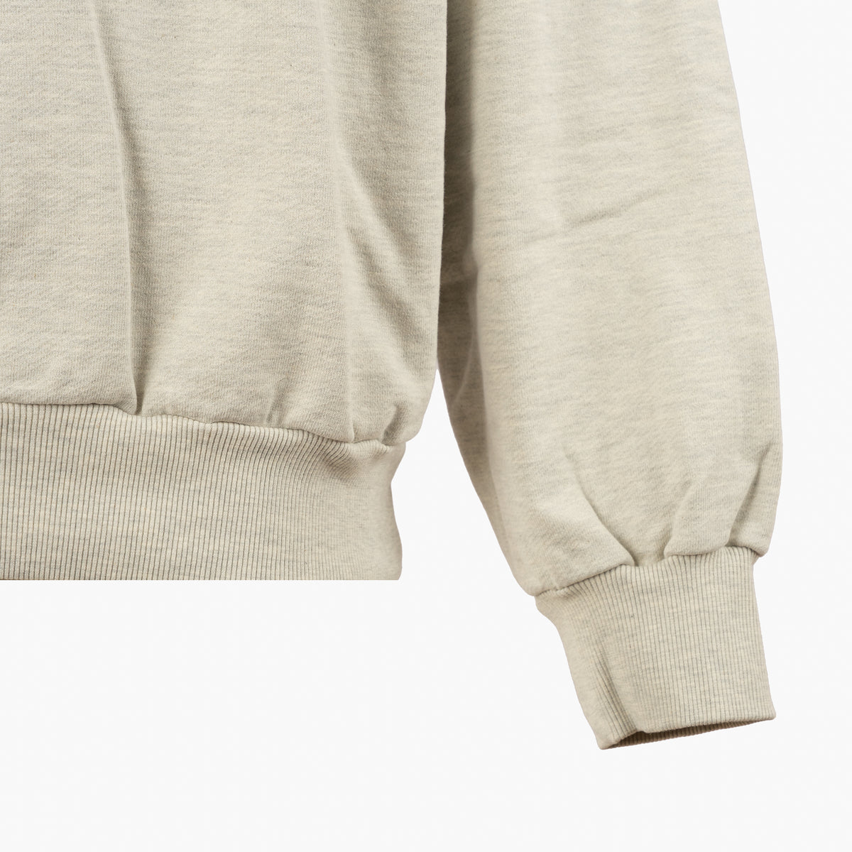Bram's Fruit Sweater met Rits Beige | Script Logo