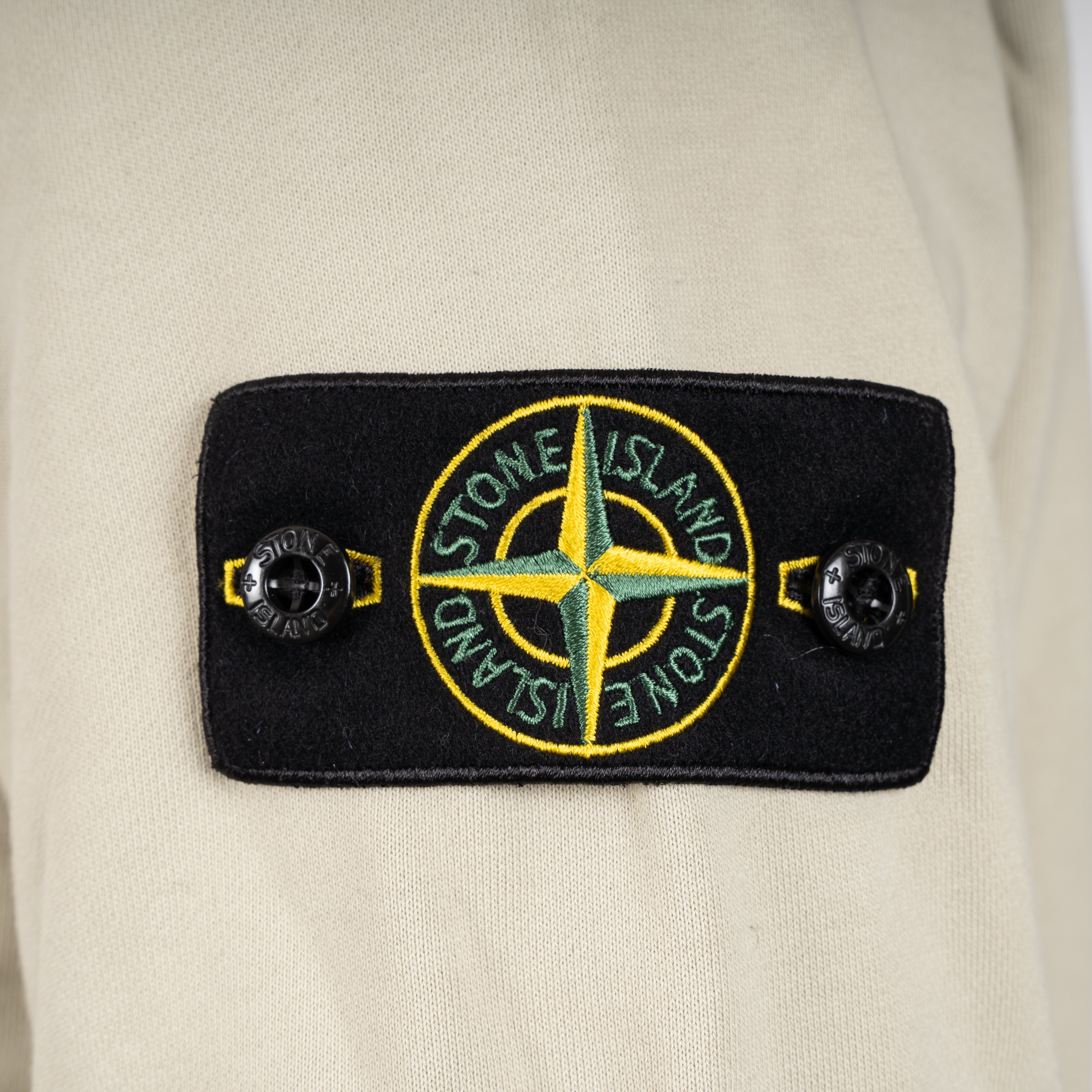Stone Island Sweater met Rits Beige | Organic Cotton Fleece