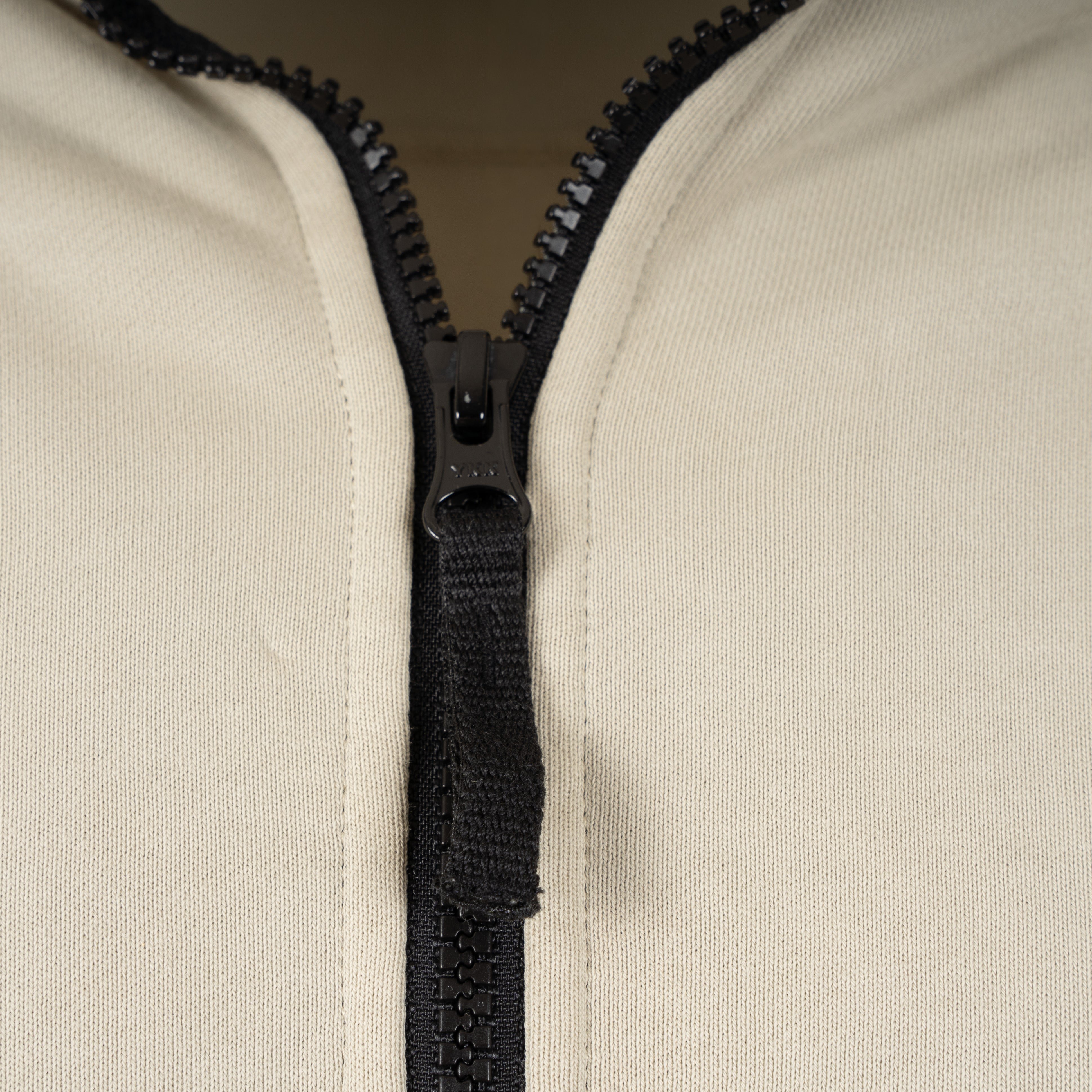 Stone Island Sweater met Rits Beige | Organic Cotton Fleece