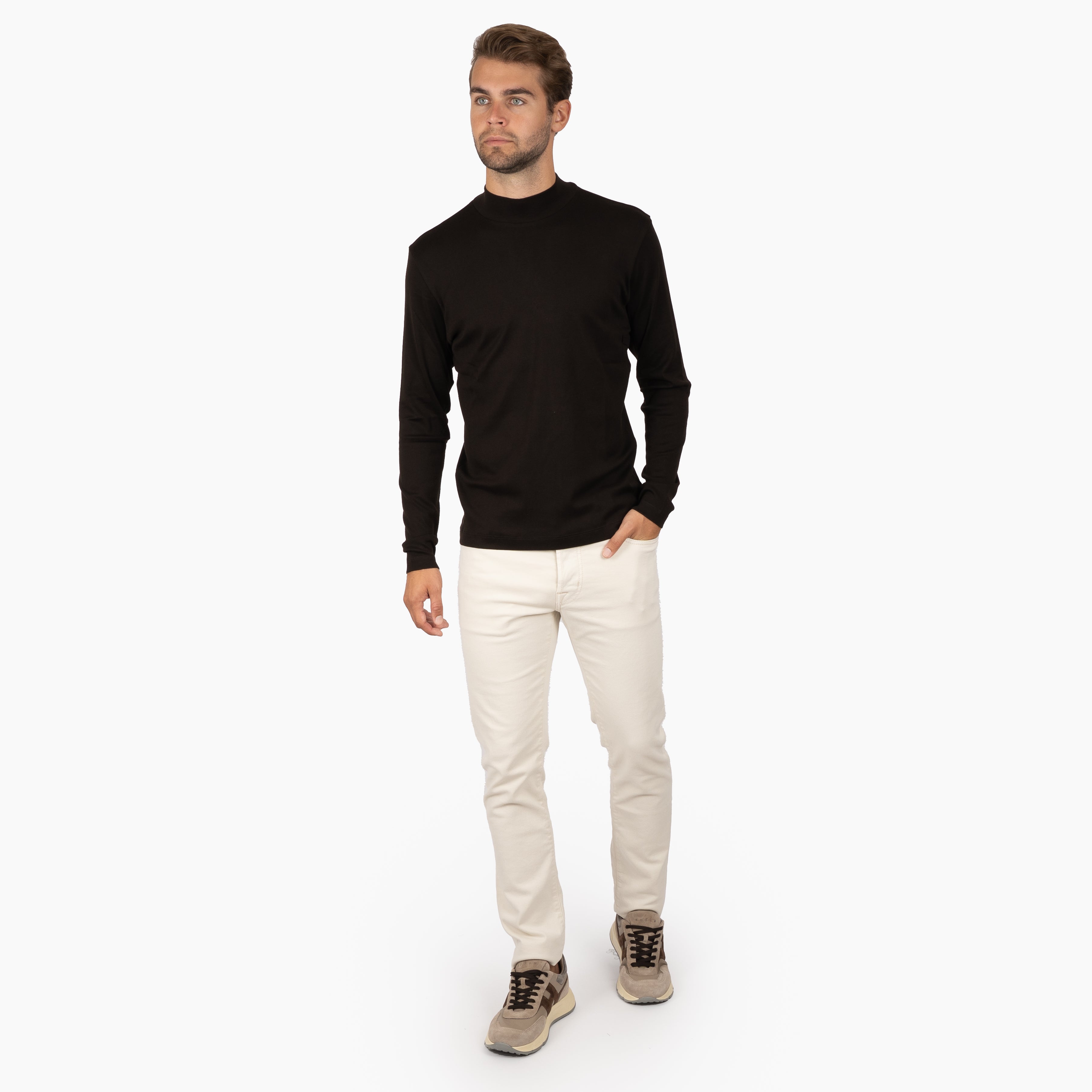 Stefan Brandt Turtleneck Trui Bruin | Eli Turtle LA 30