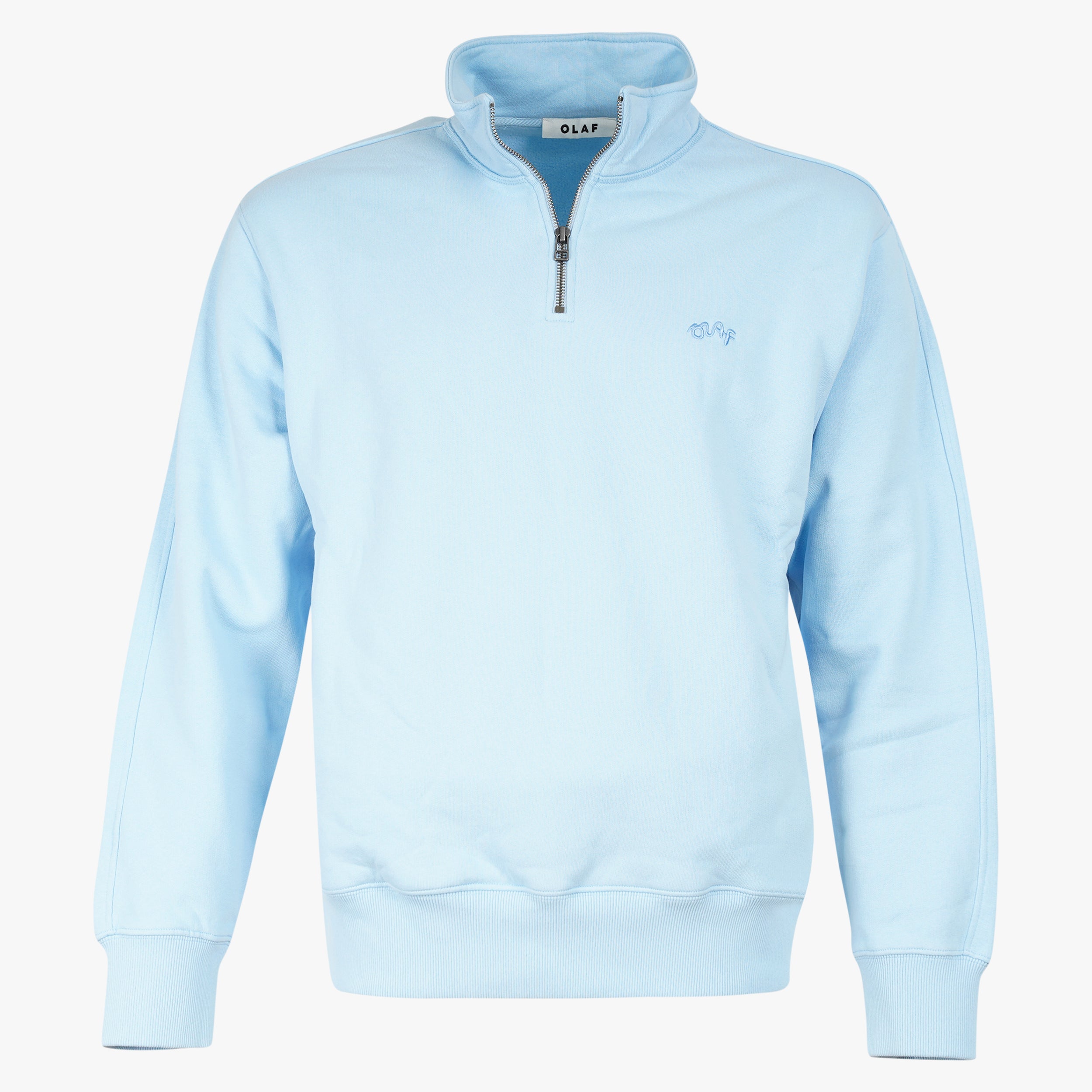Olaf Sweater met Rits Lichtblauw | Signature