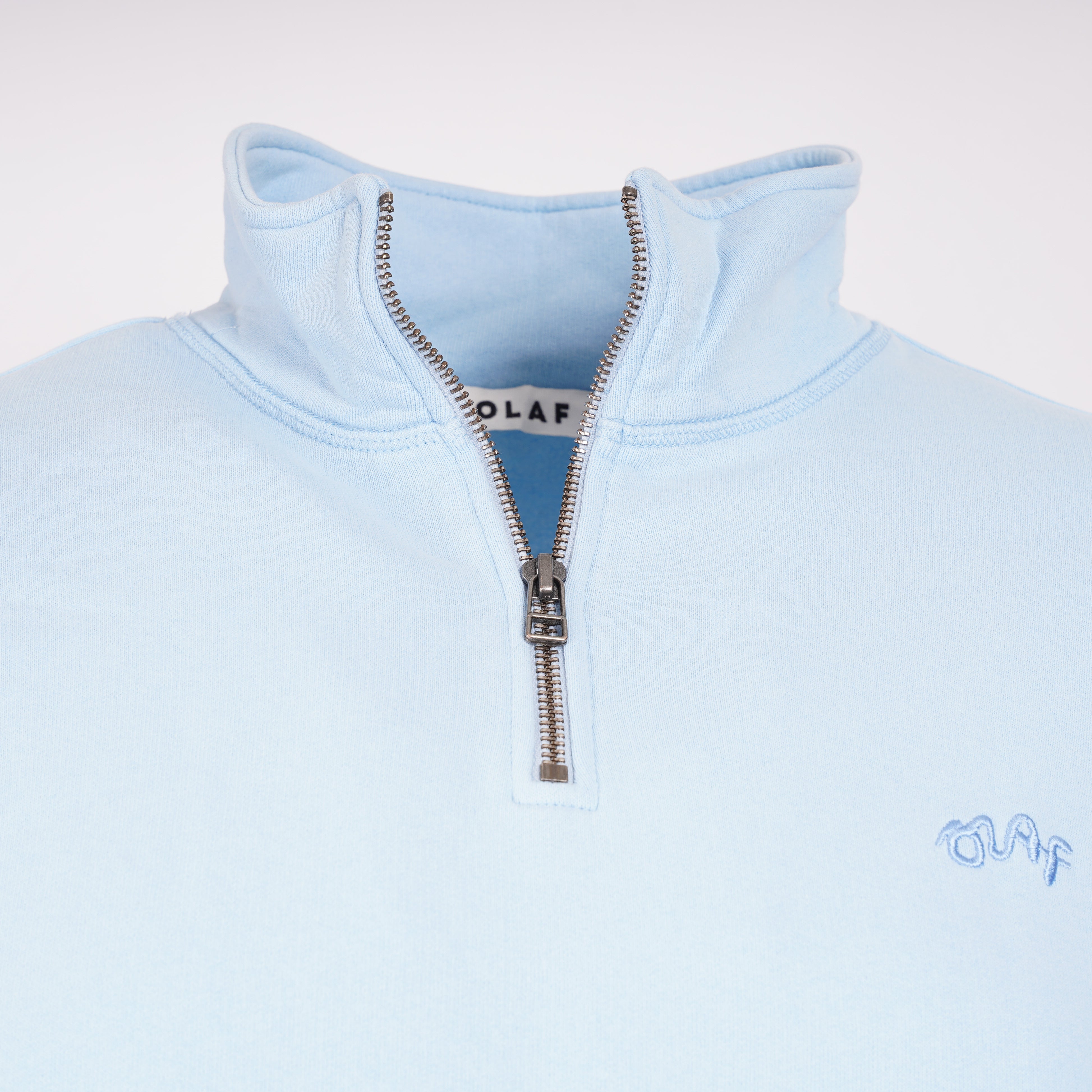 Olaf Sweater met Rits Lichtblauw | Signature