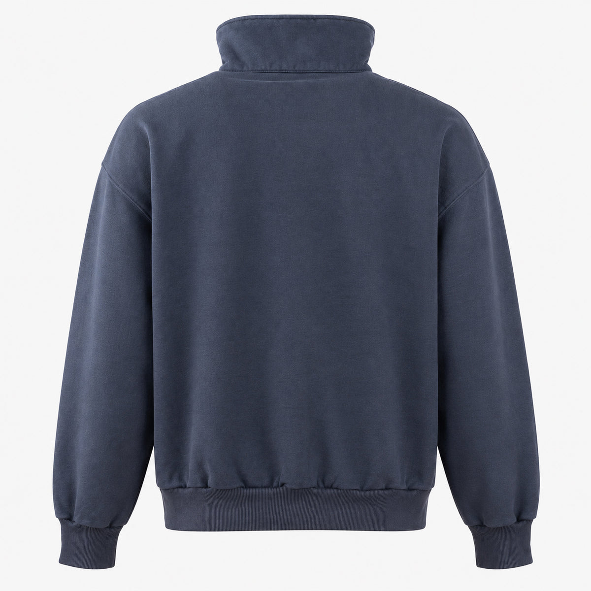 Bram's Fruit Sweater met Rits Blauw | Script Logo
