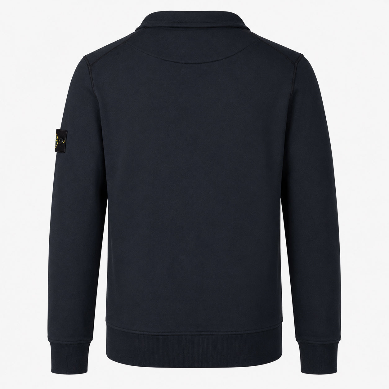 Stone Island Sweater met Rits Blauw | Organic Cotton Fleece