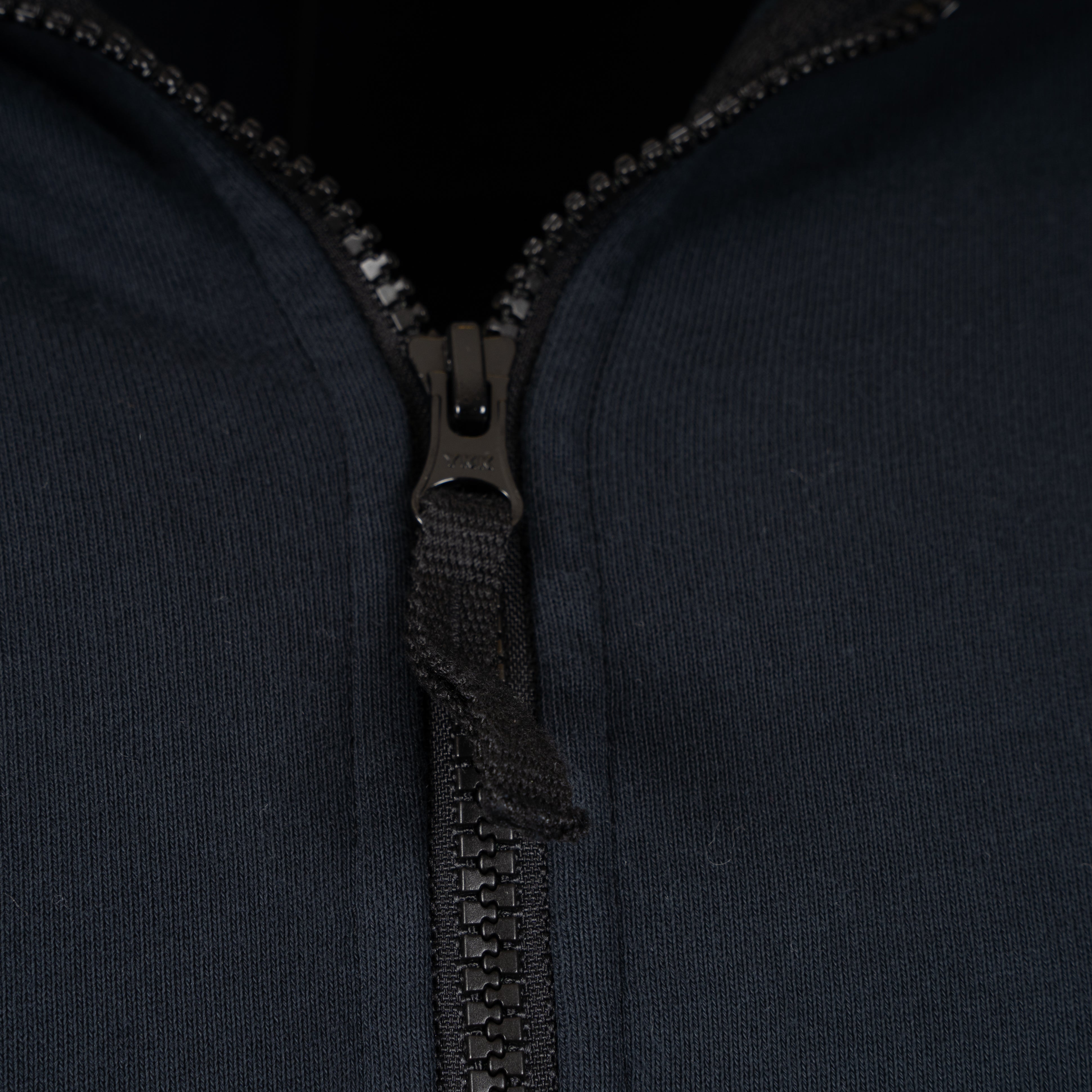 Stone Island Sweater met Rits Blauw | Organic Cotton Fleece