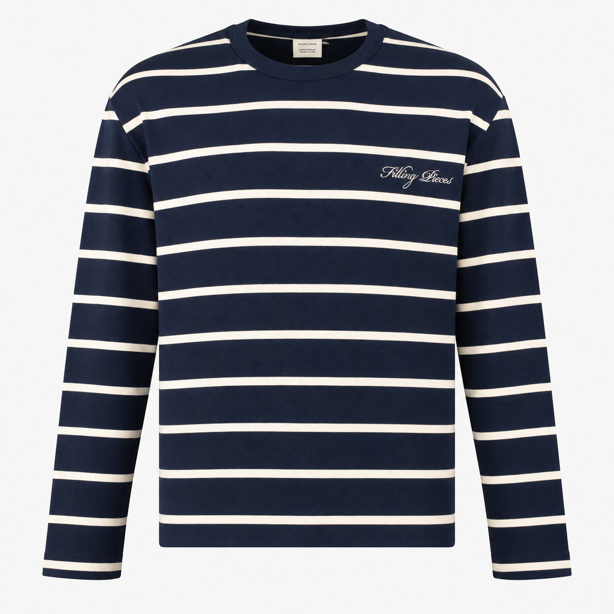 Filling Pieces Longsleeve Blauw Gestreept | Striped