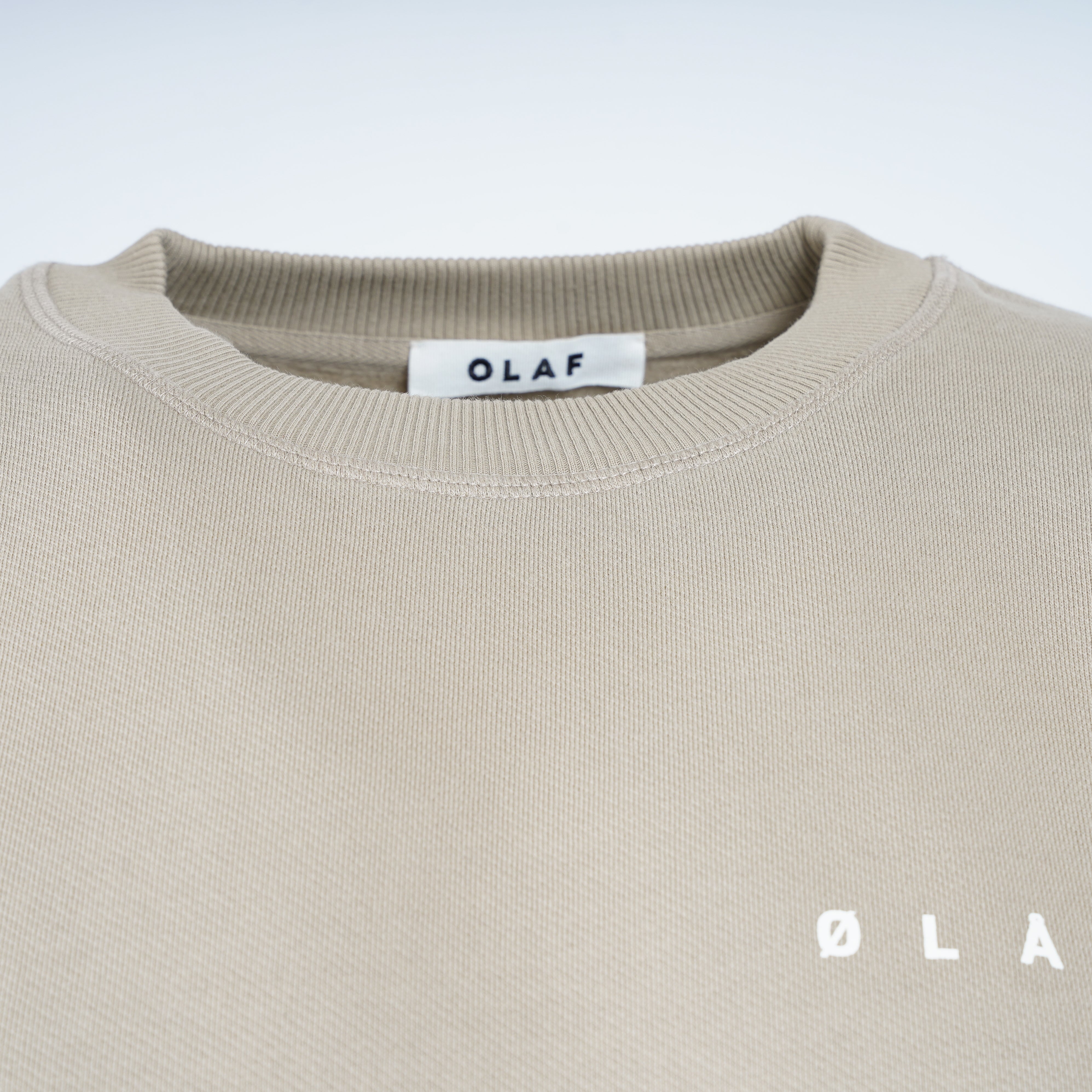Olaf Sweater Backprint Zand | Brushstroke Face