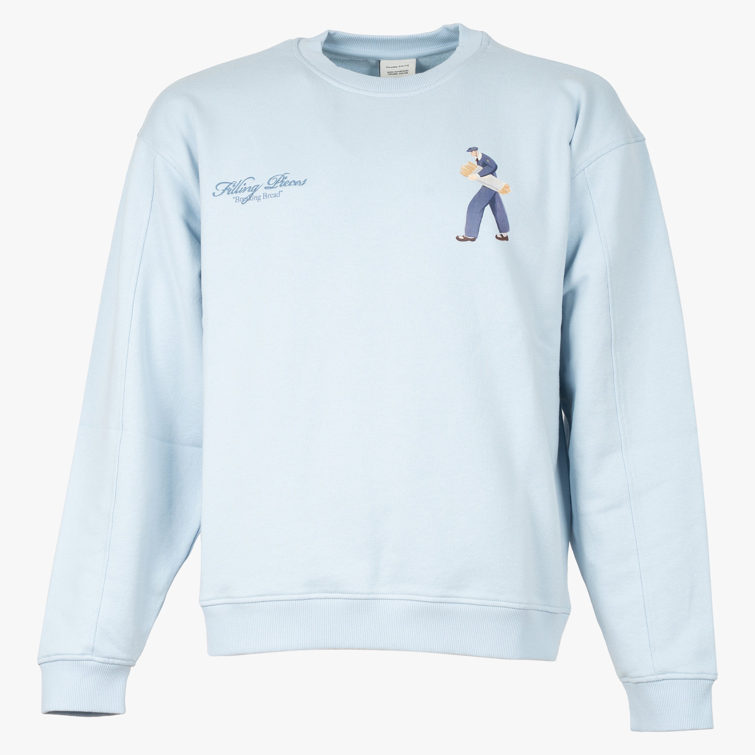 Filling Pieces Sweater Backprint Lichtblauw | Bakery