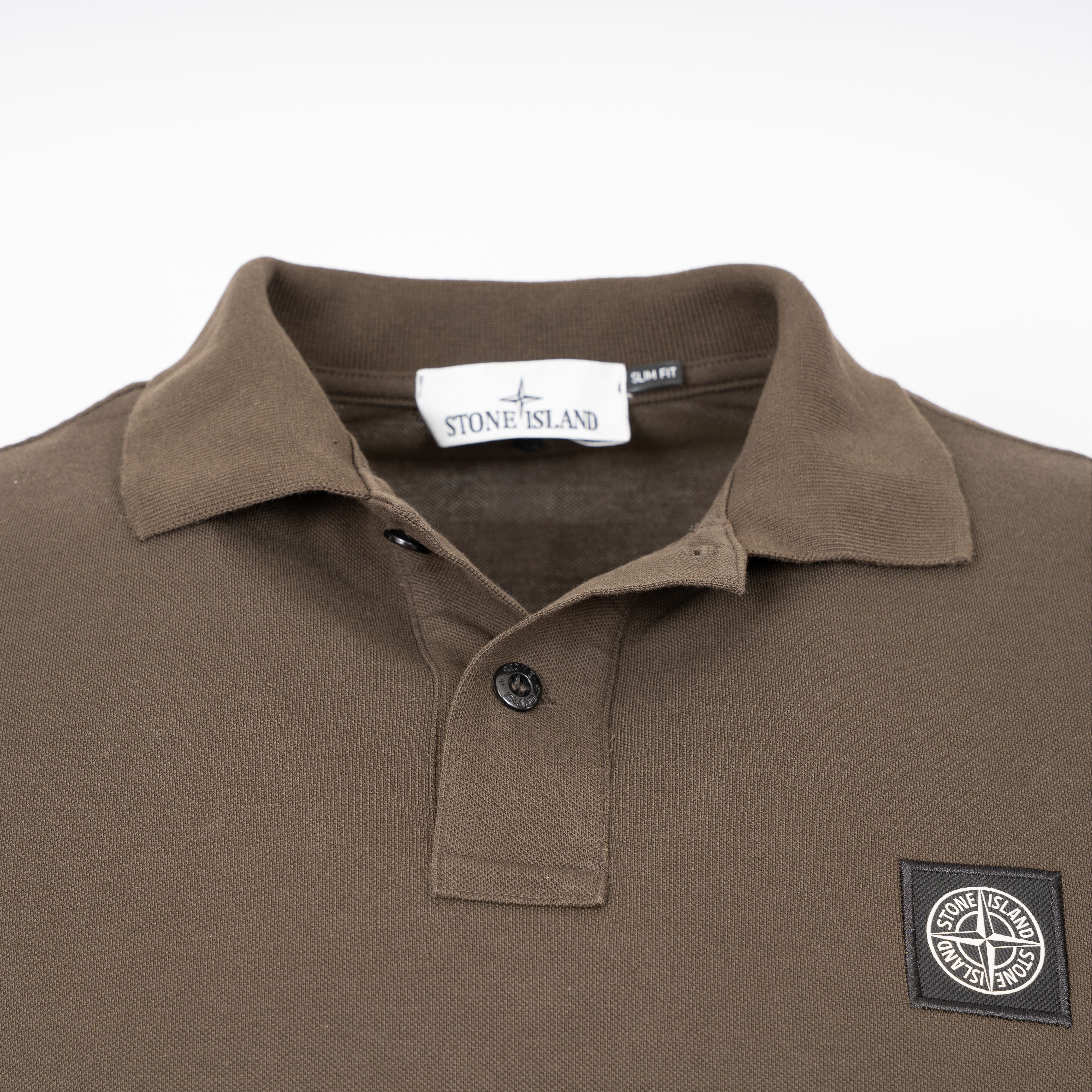 Stone Island Polo Grijs | Organic Cotton Piqué