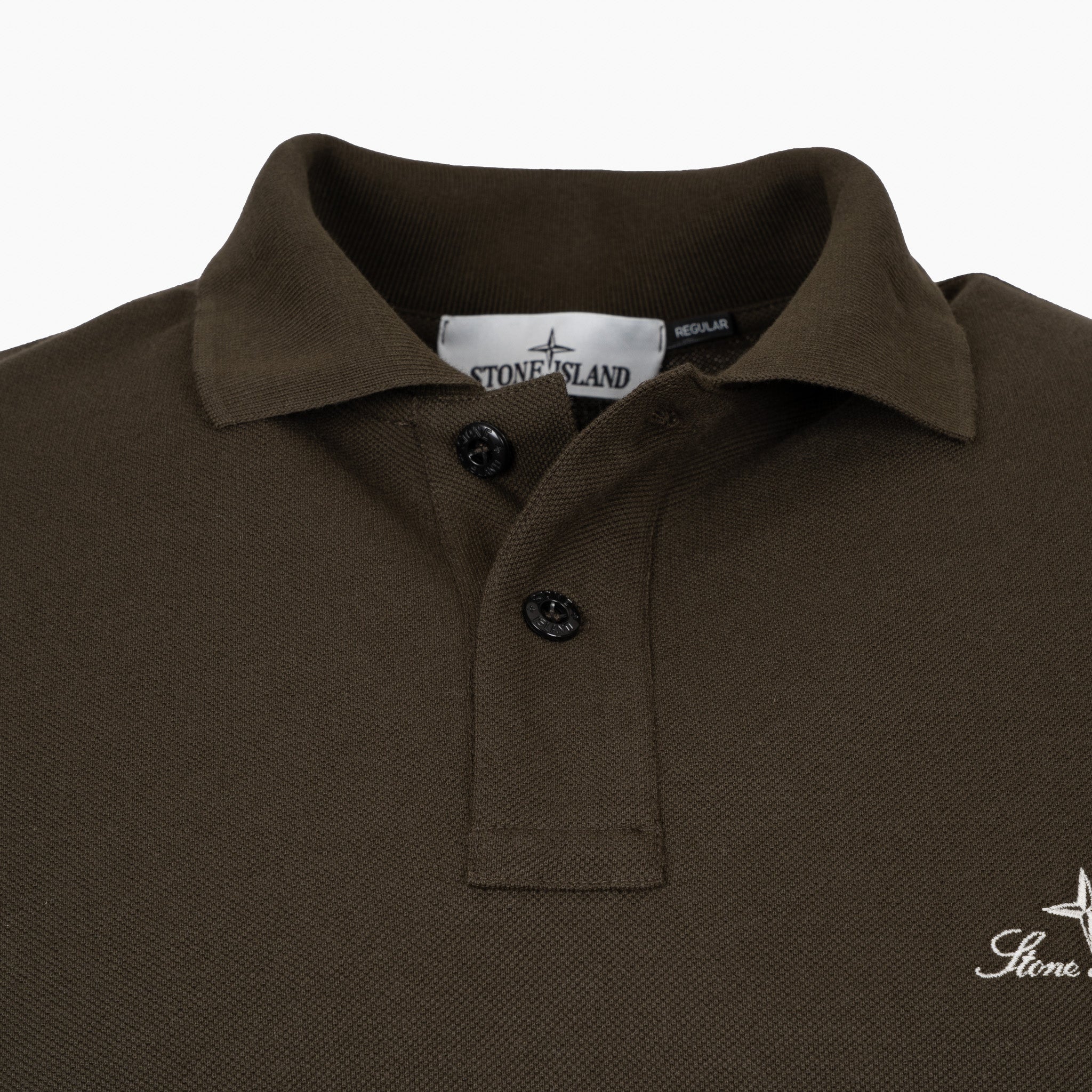 Stone Island Polo Grijs | 50/2 Organic Cotton Piqué