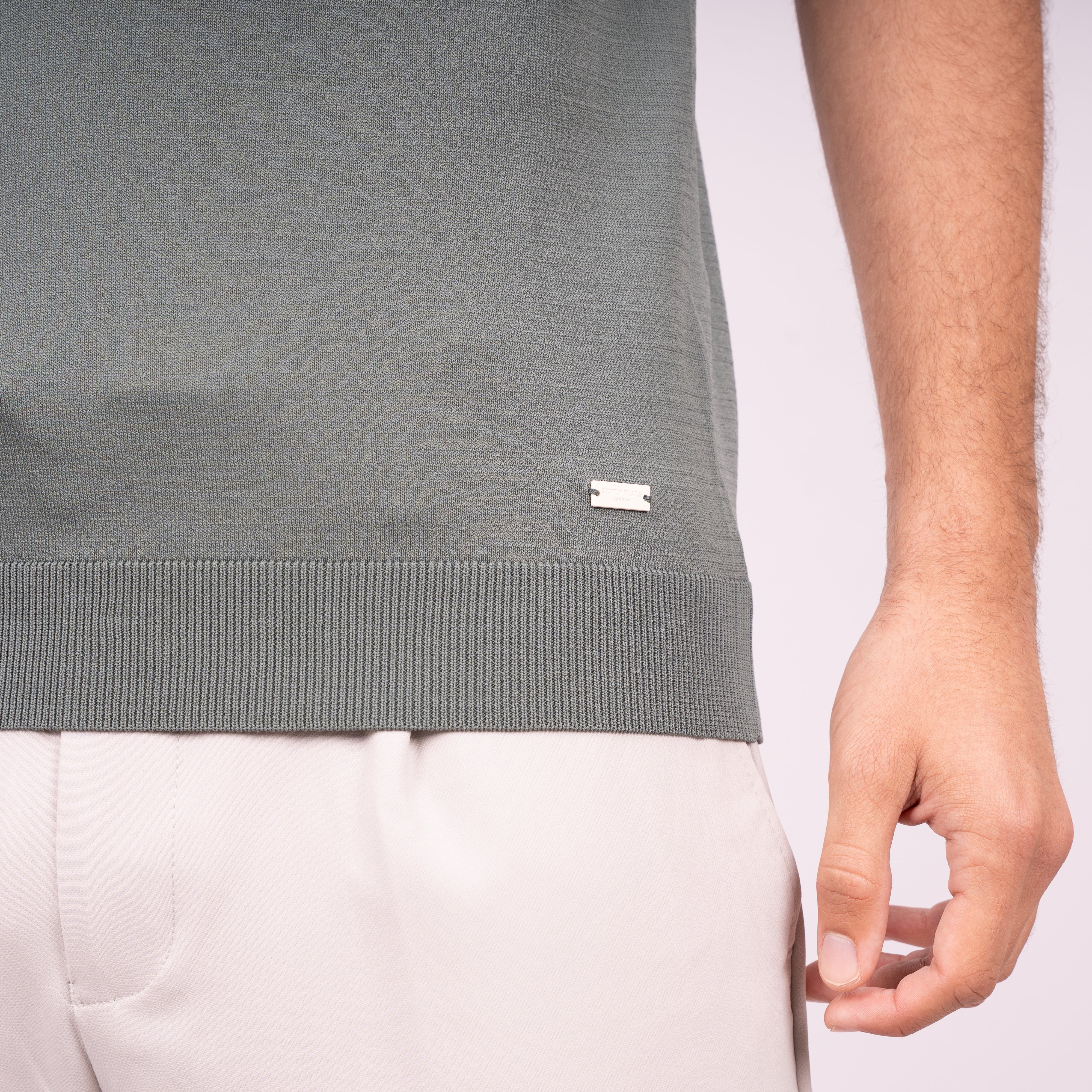 SEVEN DIALS Technische Buttonless Polo Lichtgroen | Hayden