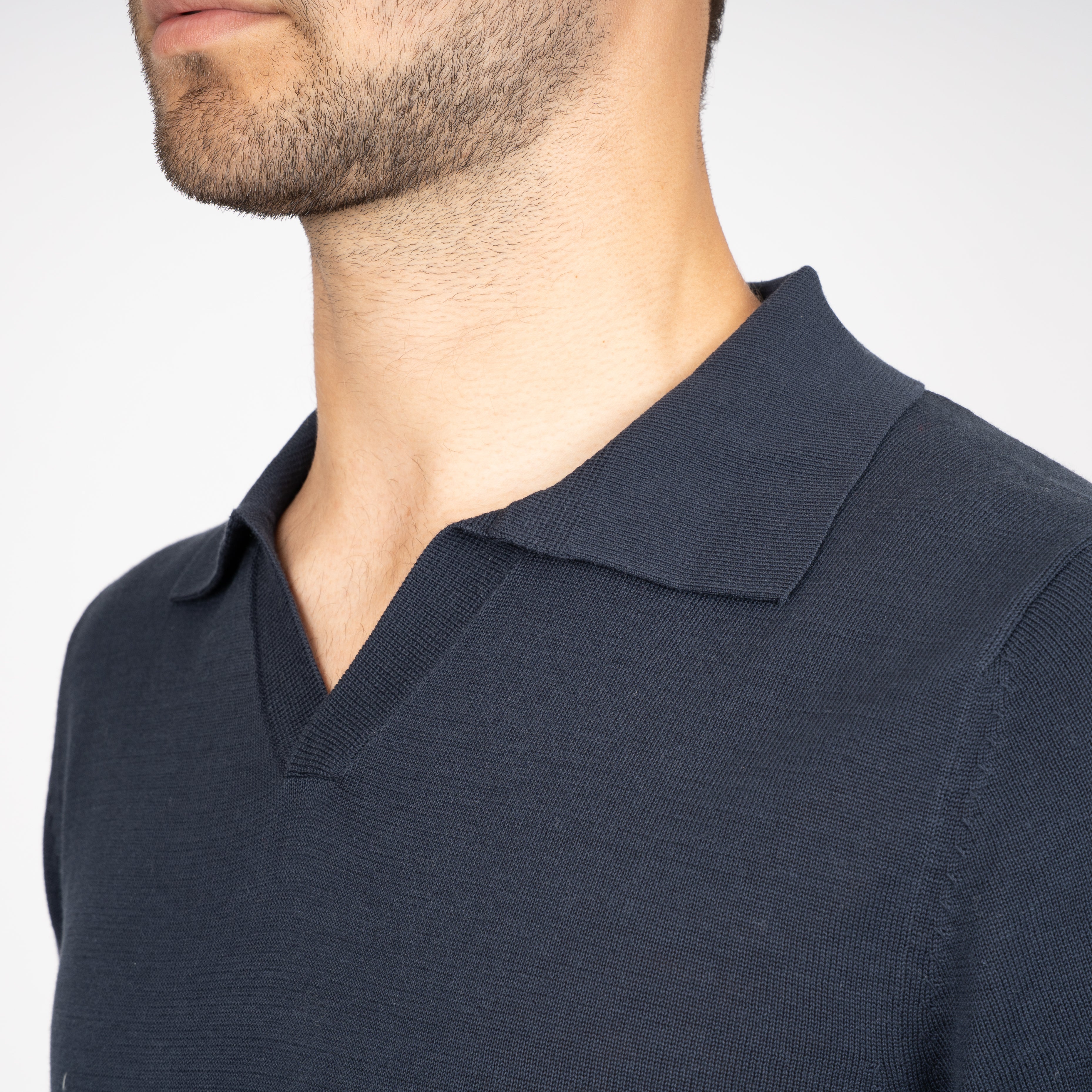 SEVEN DIALS Buttonless Polo Donkerblauw | Fido