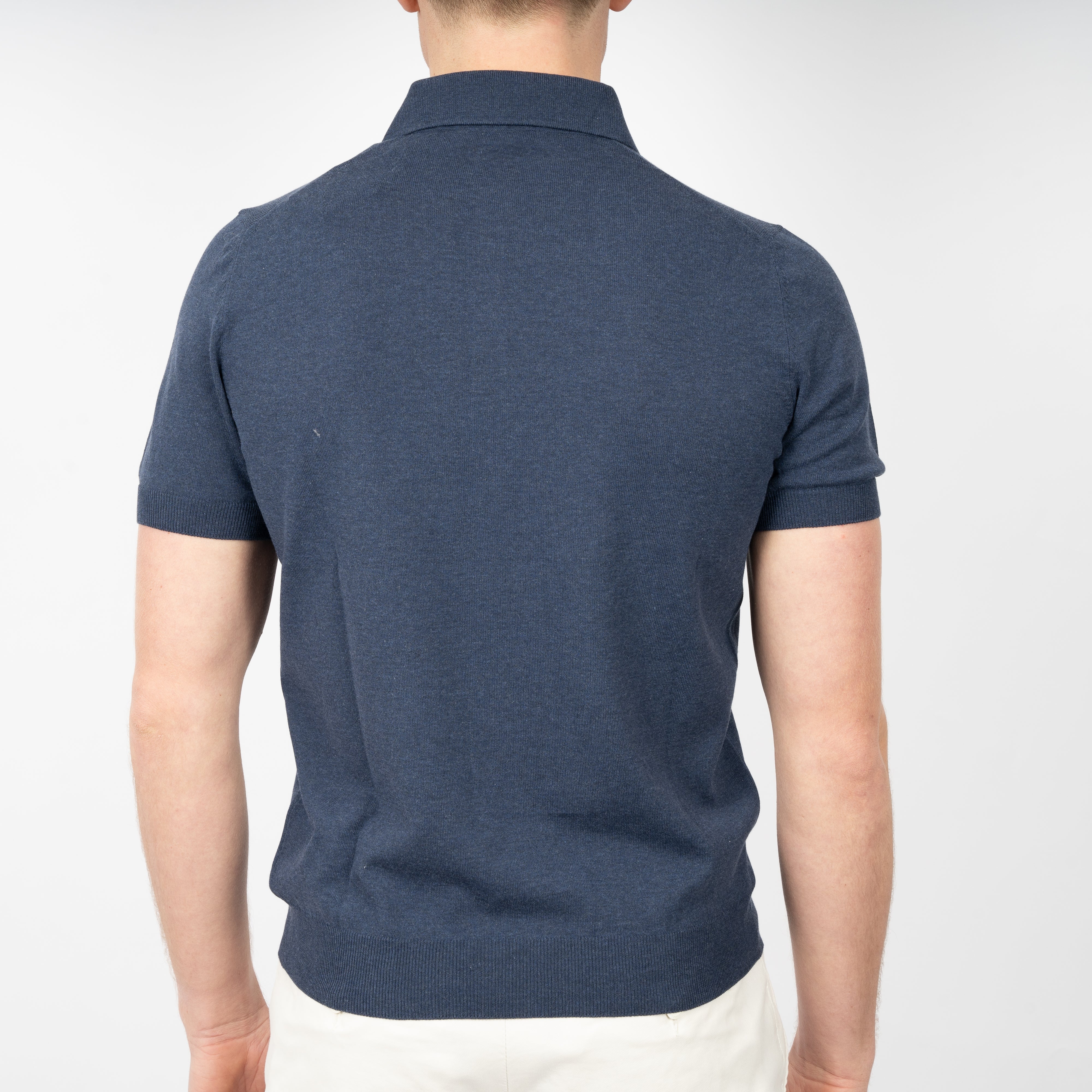 Gran Sasso Polo Donkerblauw | Fresh Cotton