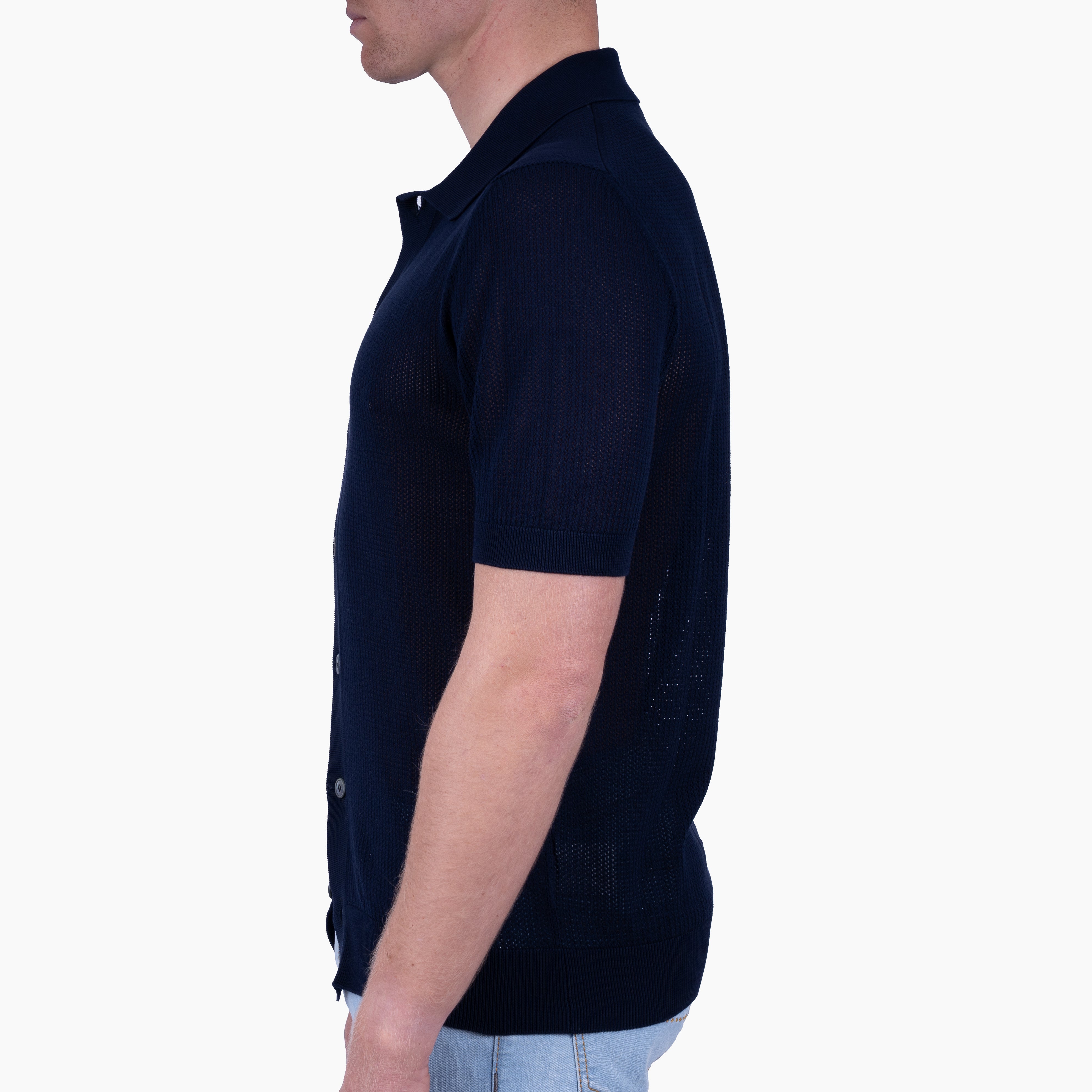 Gran Sasso Doorknoop Polo Blauw | Fresh Cotton