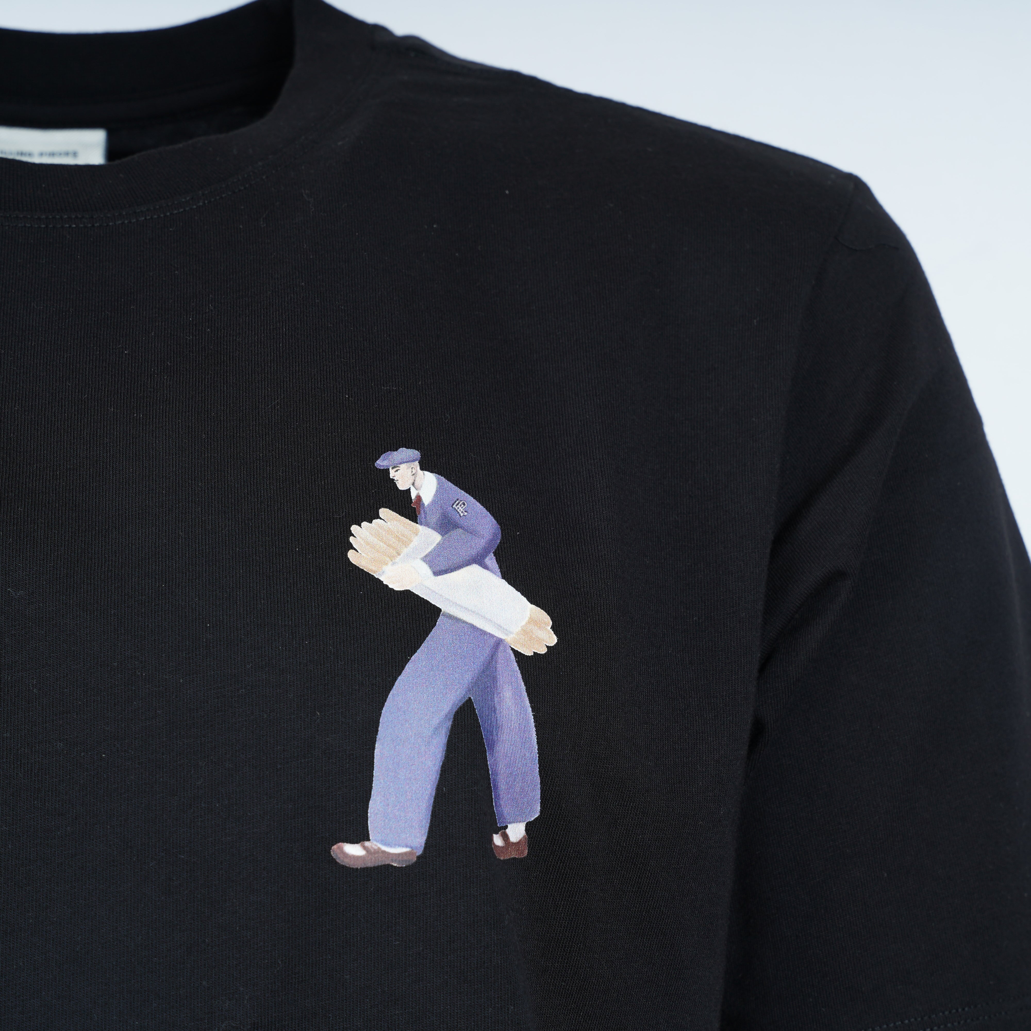Filling Pieces T-Shirt Backprint Zwart | Bakery