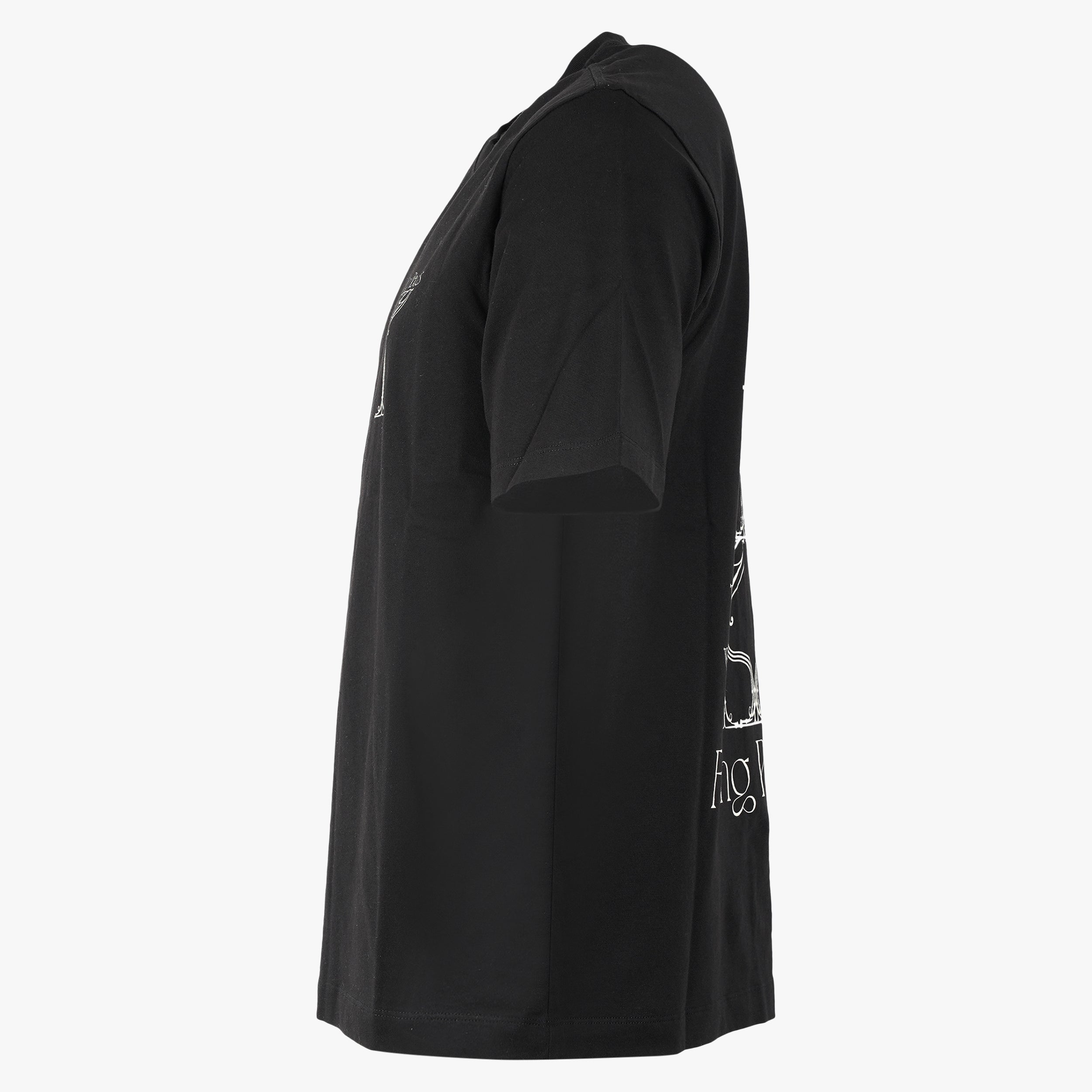 Filling Pieces T-Shirt Backprint Zwart | Champagne