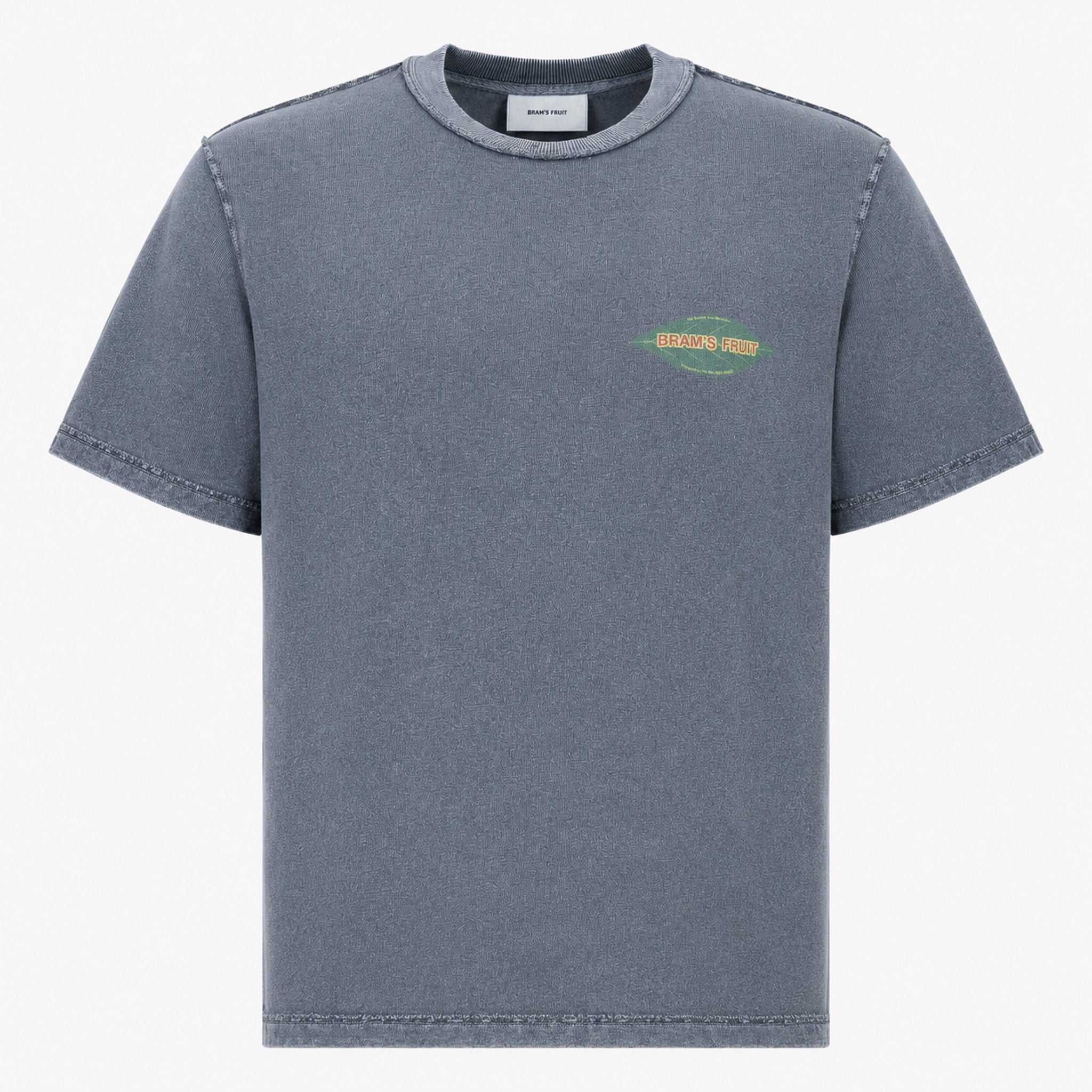 Bram's Fruit T-Shirt Backprint Zwart | Distressed Leaf
