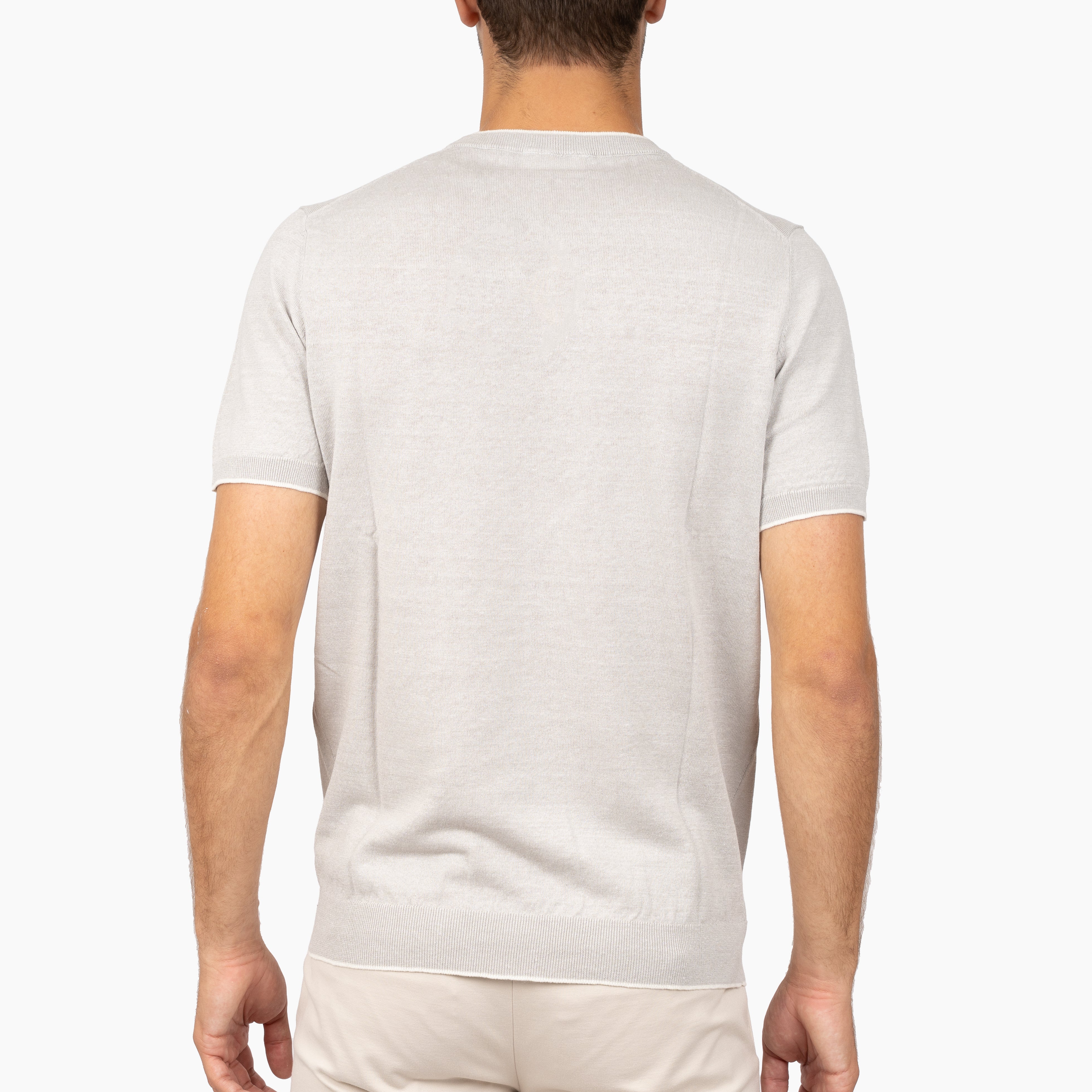 SEVEN DIALS Gebreid T-Shirt Grijs | Bennet