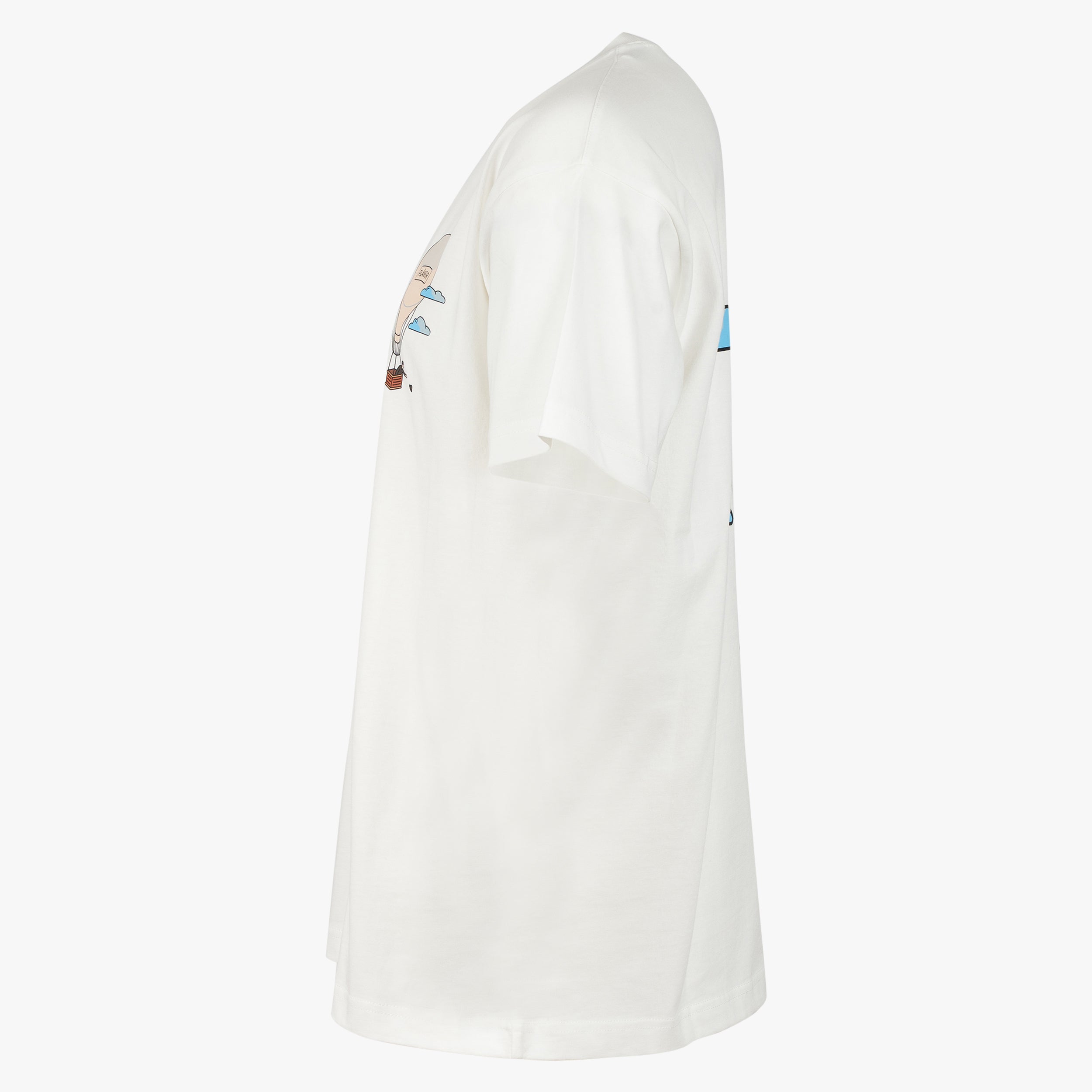 Flaneur T-Shirt met Backprint Wit | Aéronautique