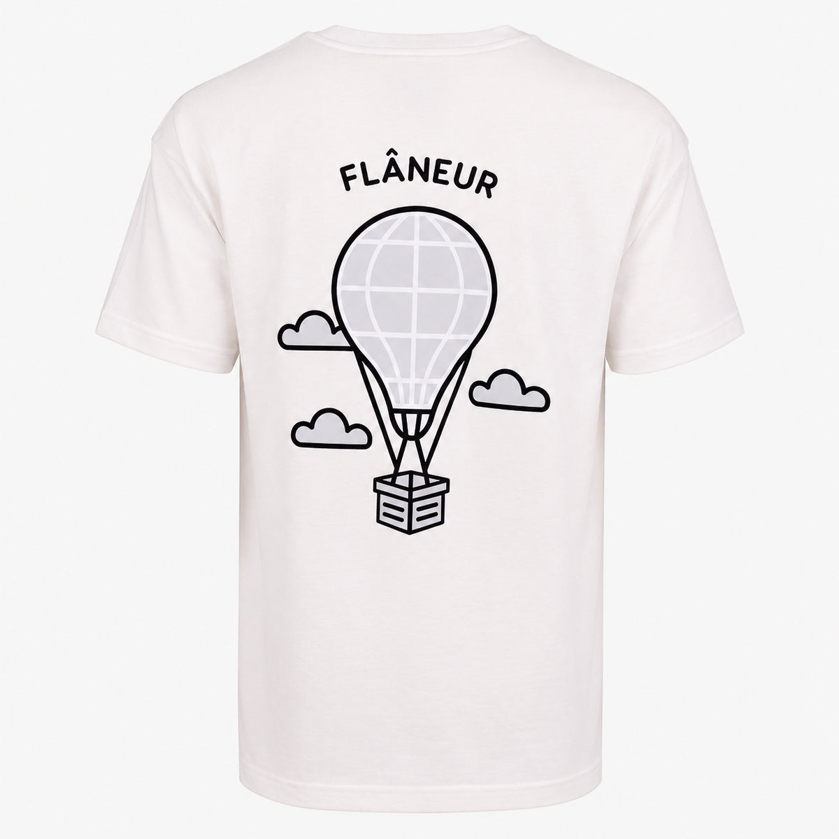 Flaneur T-Shirt Backprint Wit | Balloon