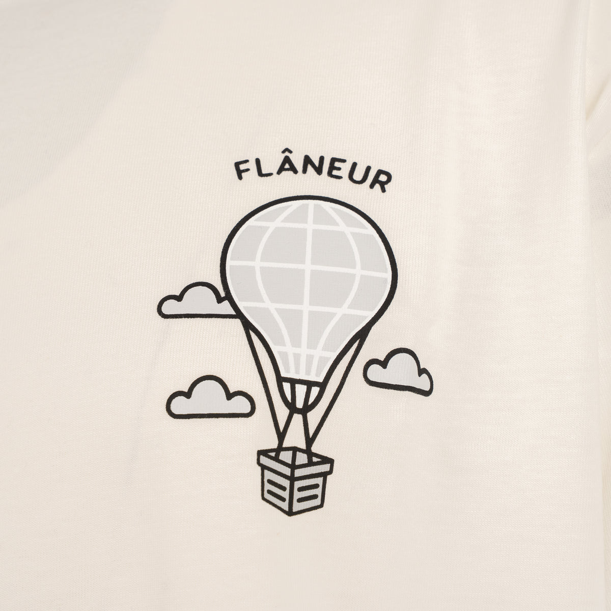 Flaneur T-Shirt Backprint Wit | Balloon
