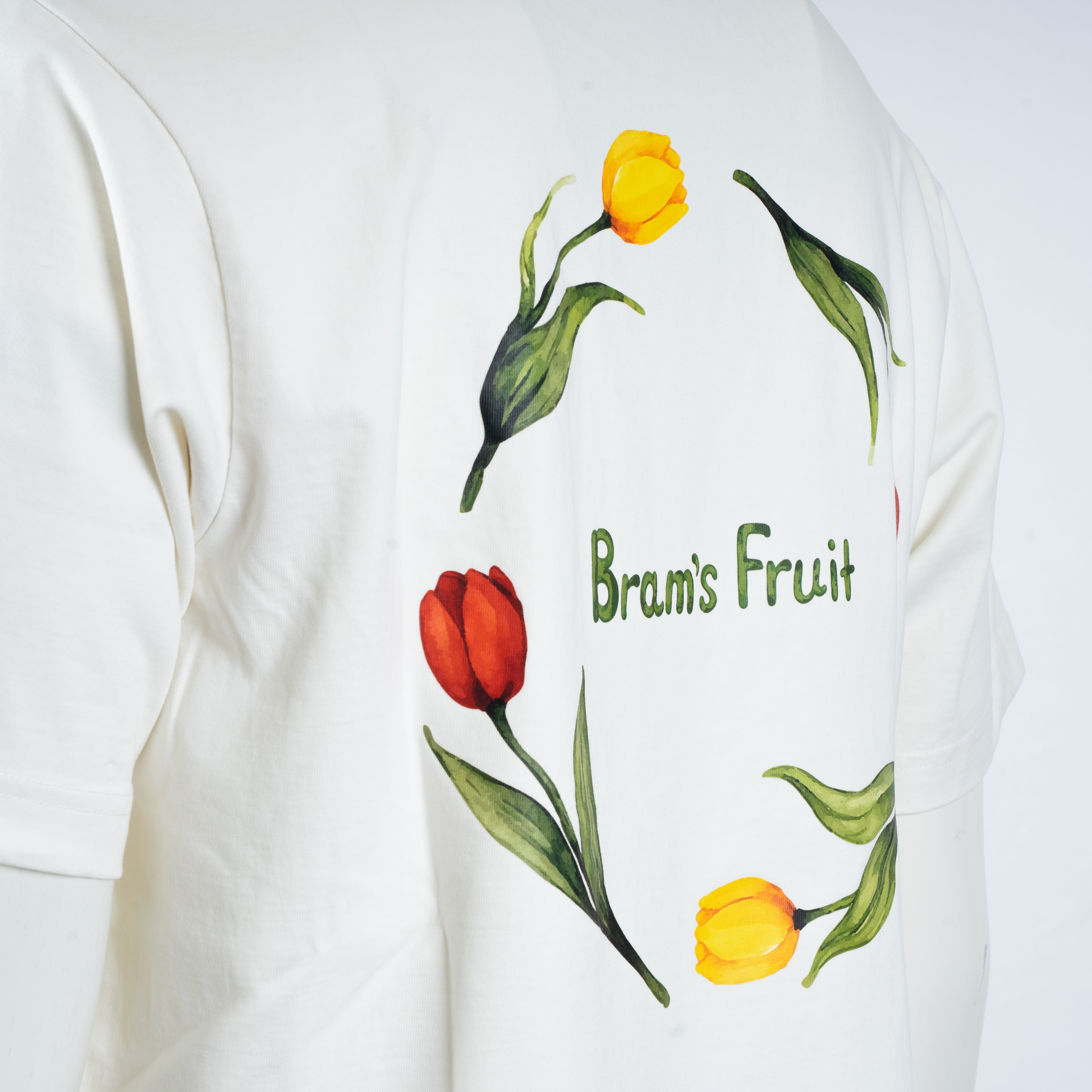 Bram's Fruit T-Shirt Backprint Wit | Flora 2.0