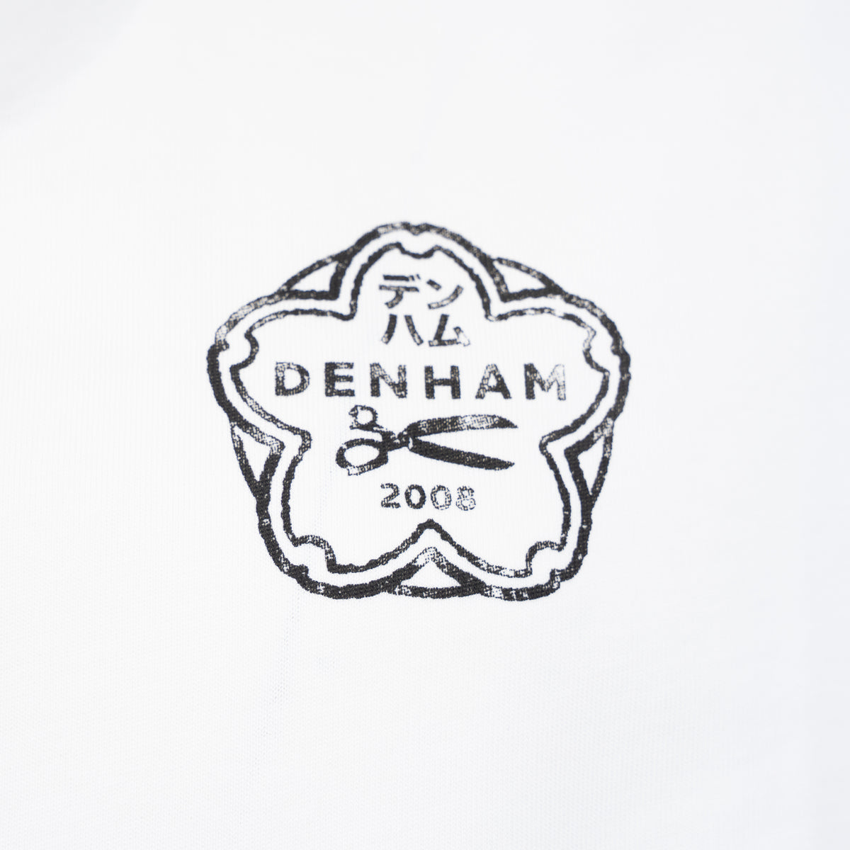 Denham T-Shirt Backprint Wit | Roots Tee