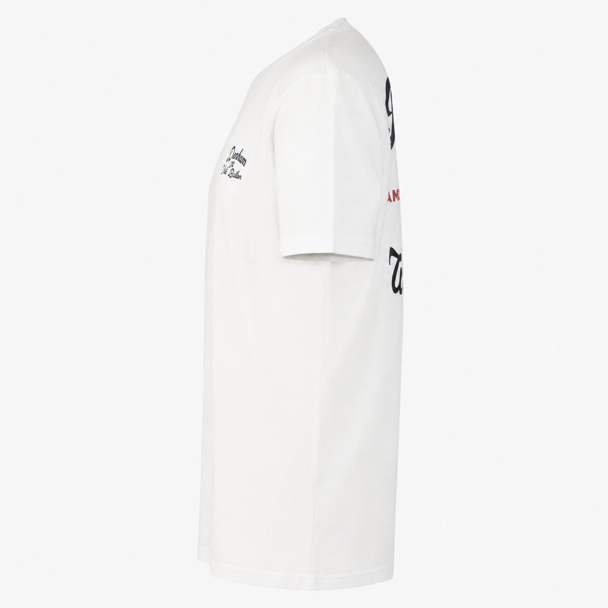 Denham T-Shirt Backprint Wit | Button