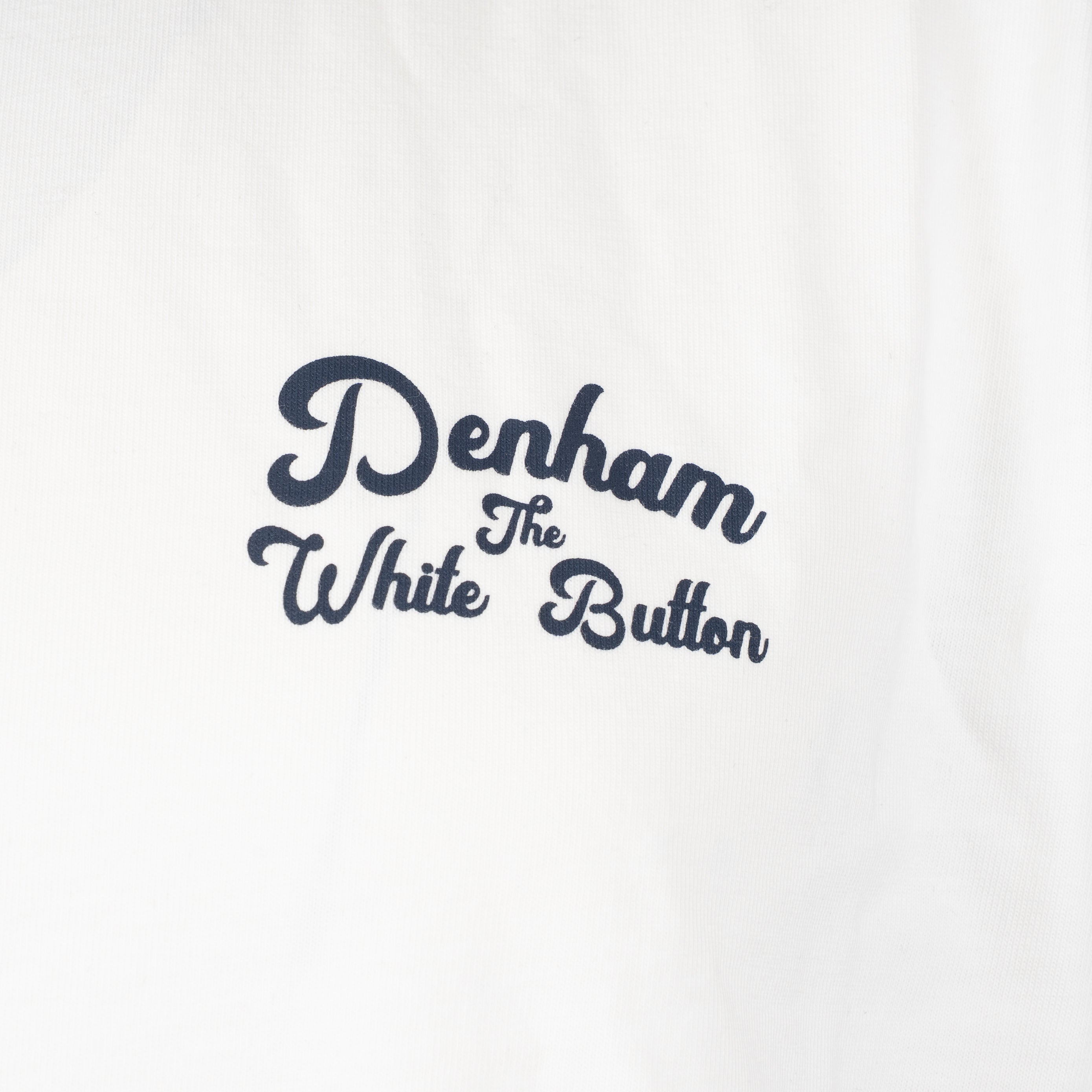 Denham T-Shirt Backprint Wit | Button