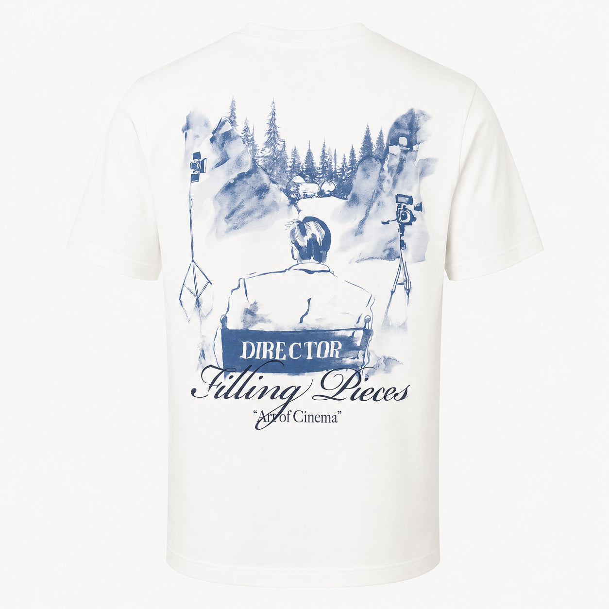 Filling Pieces T-Shirt Backprint Wit | Director