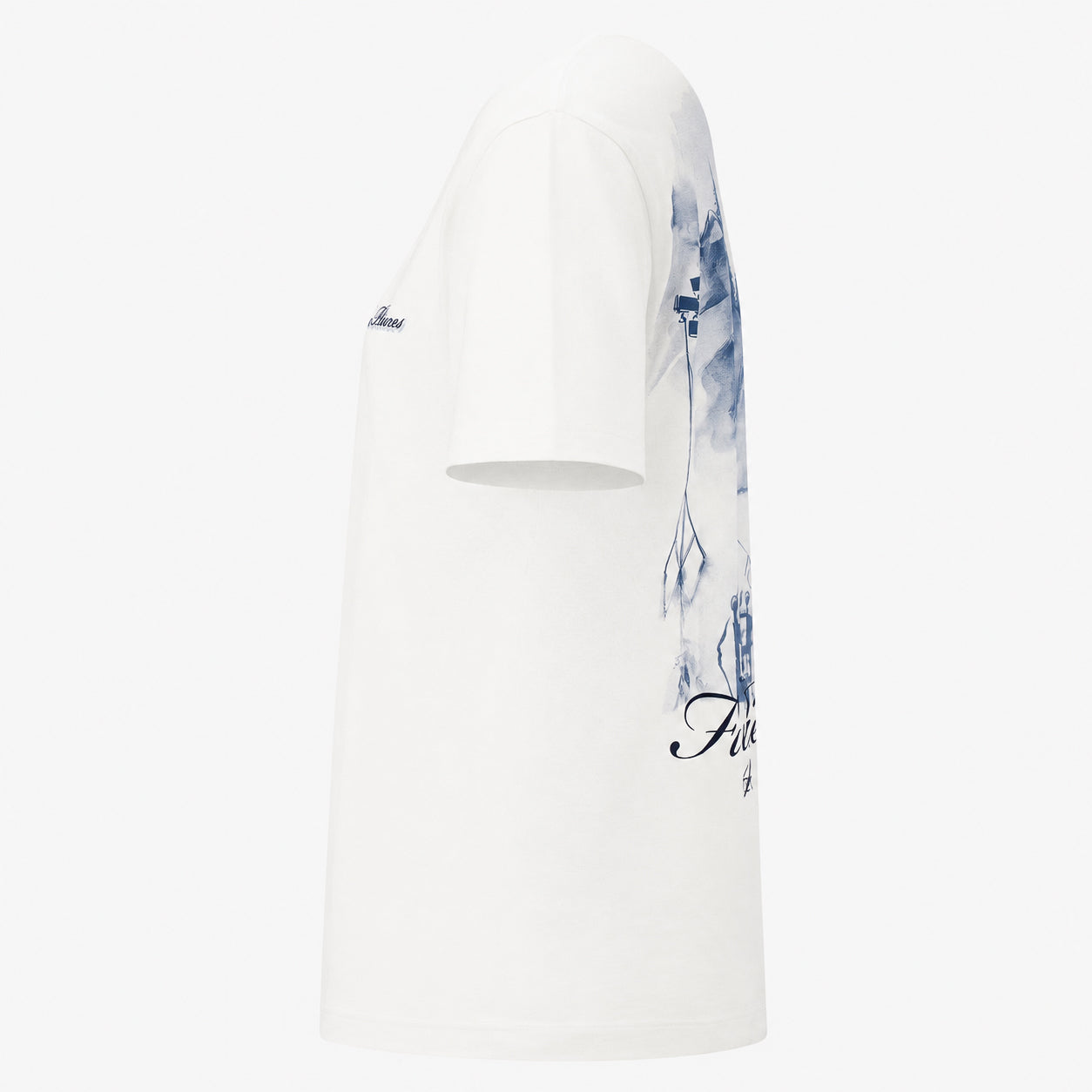 Filling Pieces T-Shirt Backprint Wit | Director