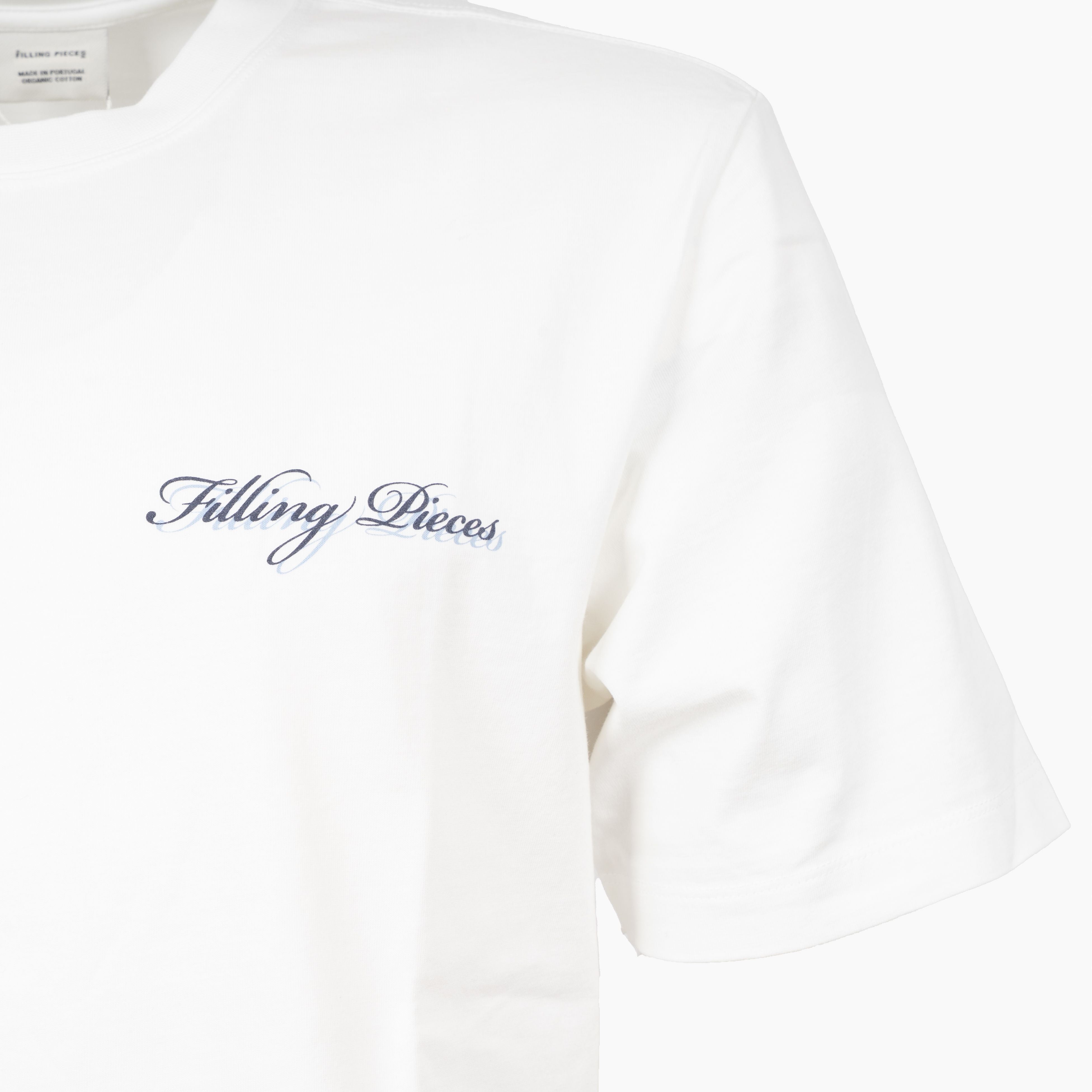Filling Pieces T-Shirt Backprint Wit | Director