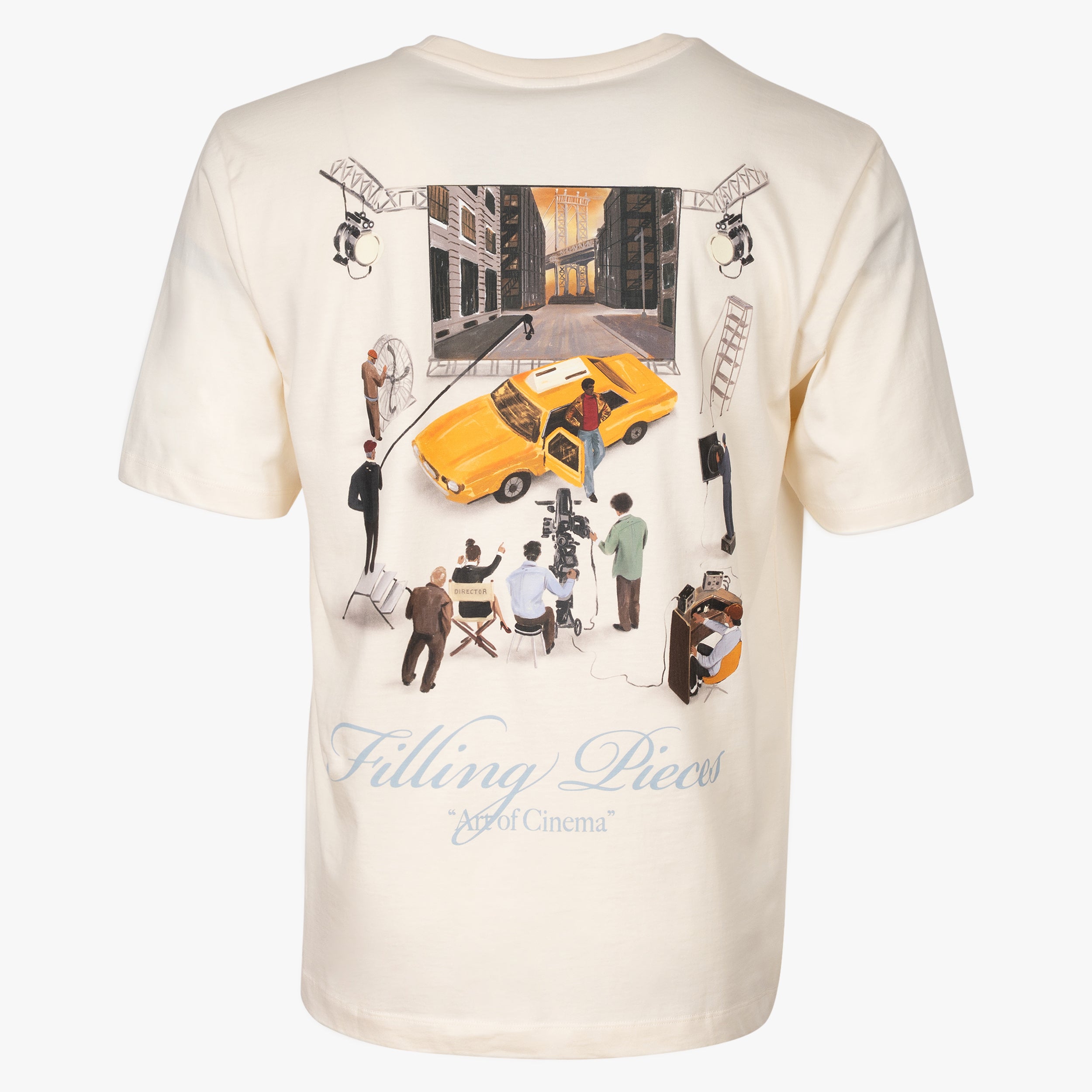 Filling Pieces T-Shirt Backprint Crème | Film Set