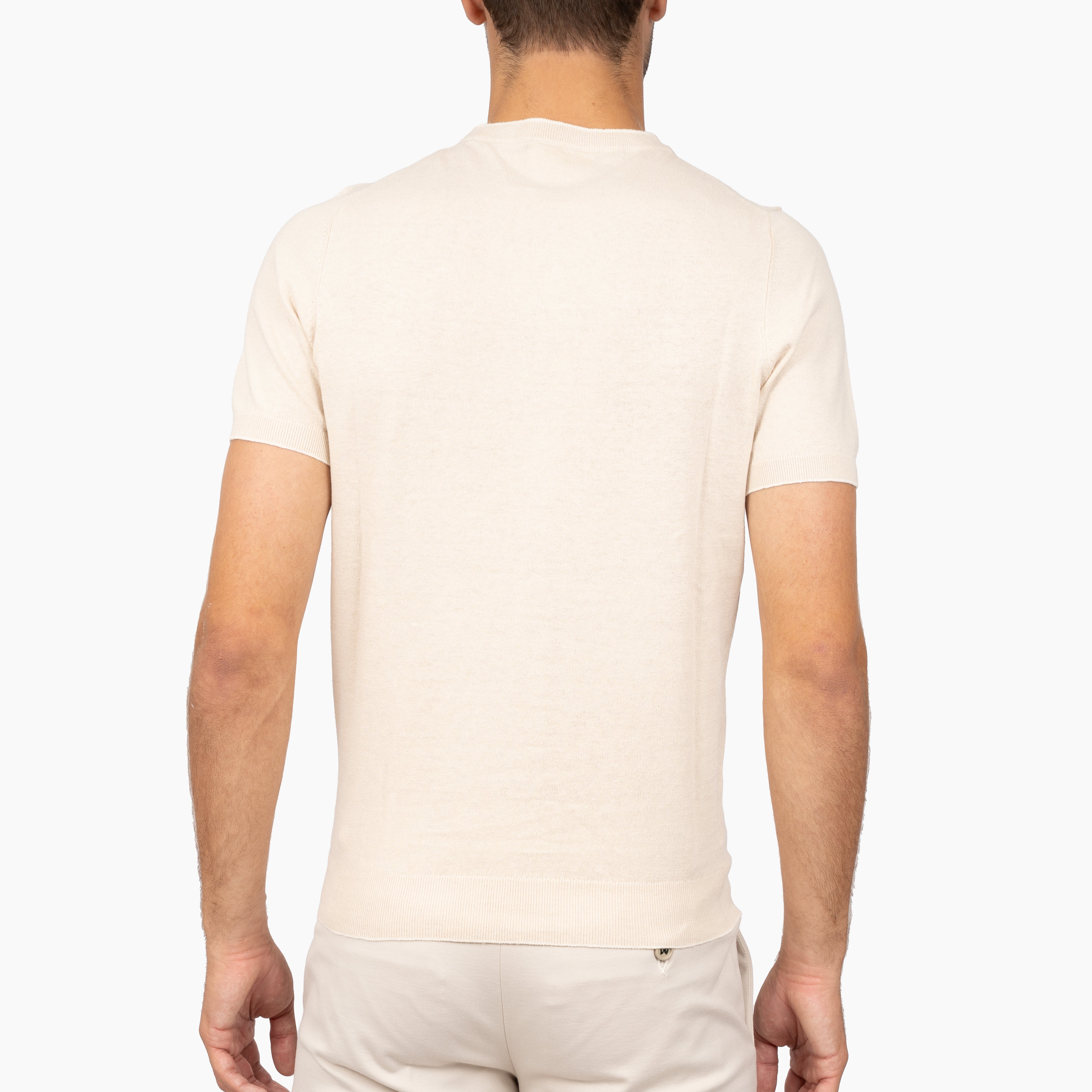 SEVEN DIALS Gebreid T-Shirt Beige | Bennet